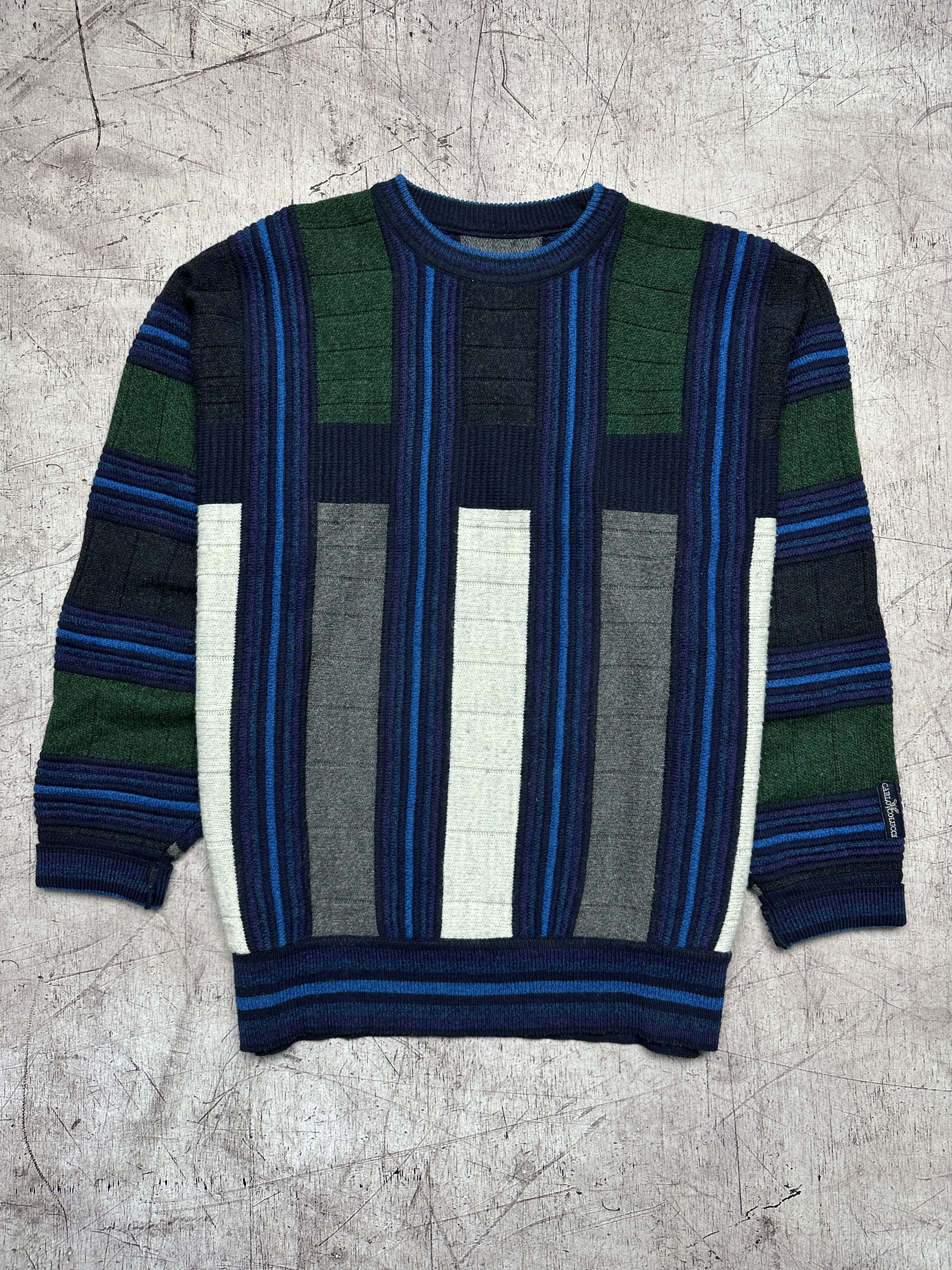 Carlo Colucci × Vintage Carlo Colucci Vintage Mens Knit Sweater Coogi Style Size US L / EU 52-54 / 3 - 1 Thumbnail
