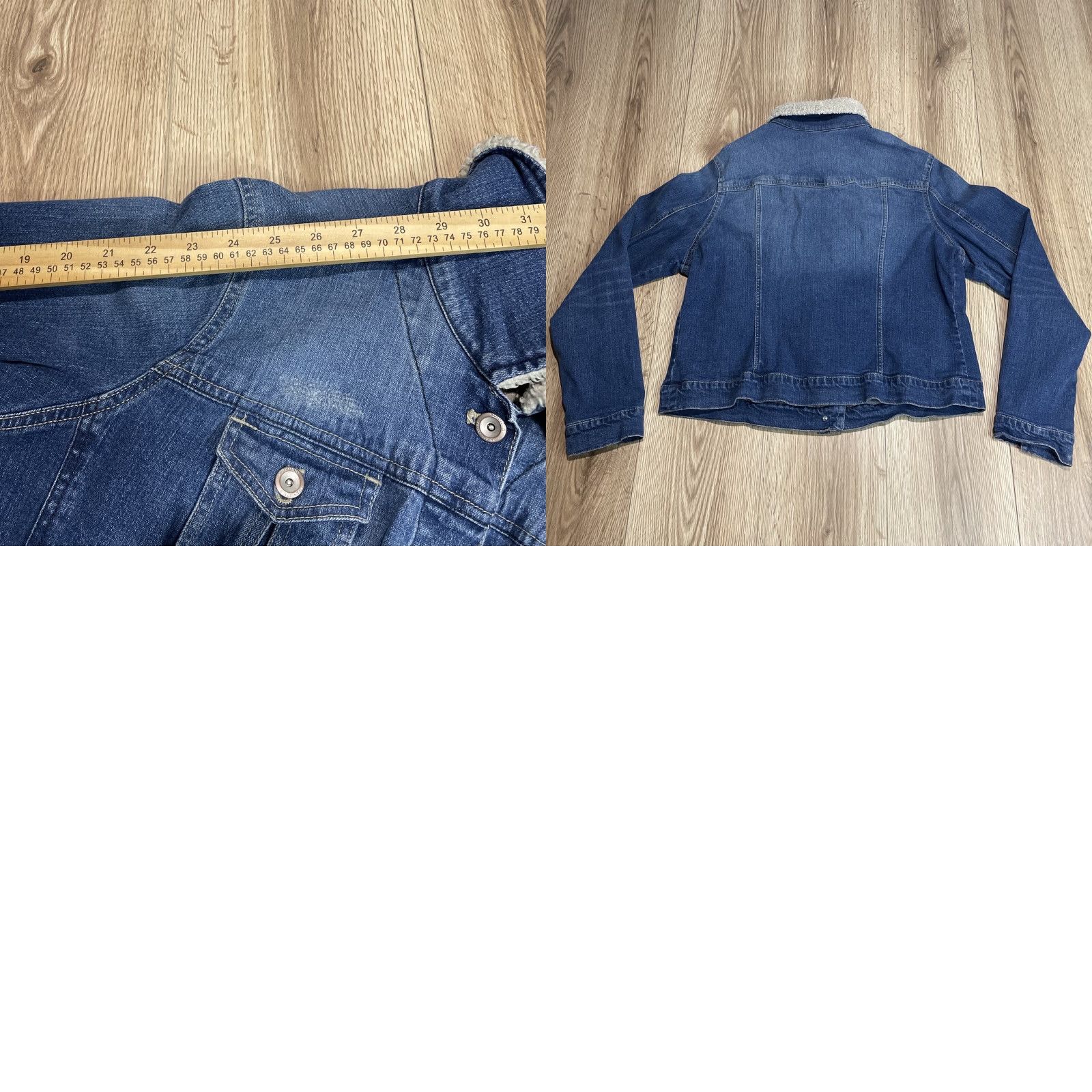 Denime VINTAGE Sonoma Women's Denim Trucker Jacket XL Blue Casual Classic 80s Size 40" / US 18 - 8 Thumbnail