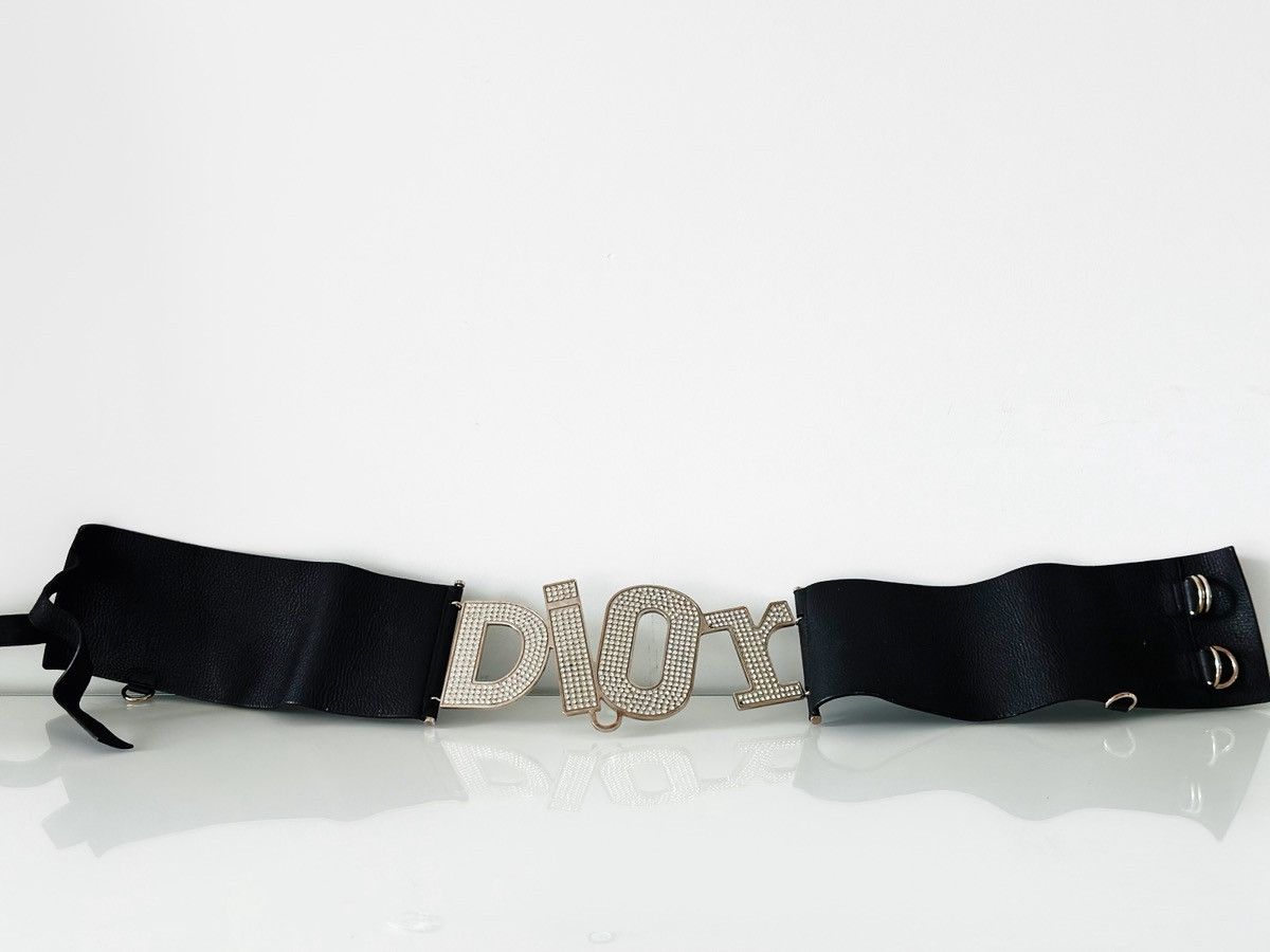 小物 Christian Dior by Galliano leather belt Christian Dior by John Galliano 2000s Diorissimo CD Logo