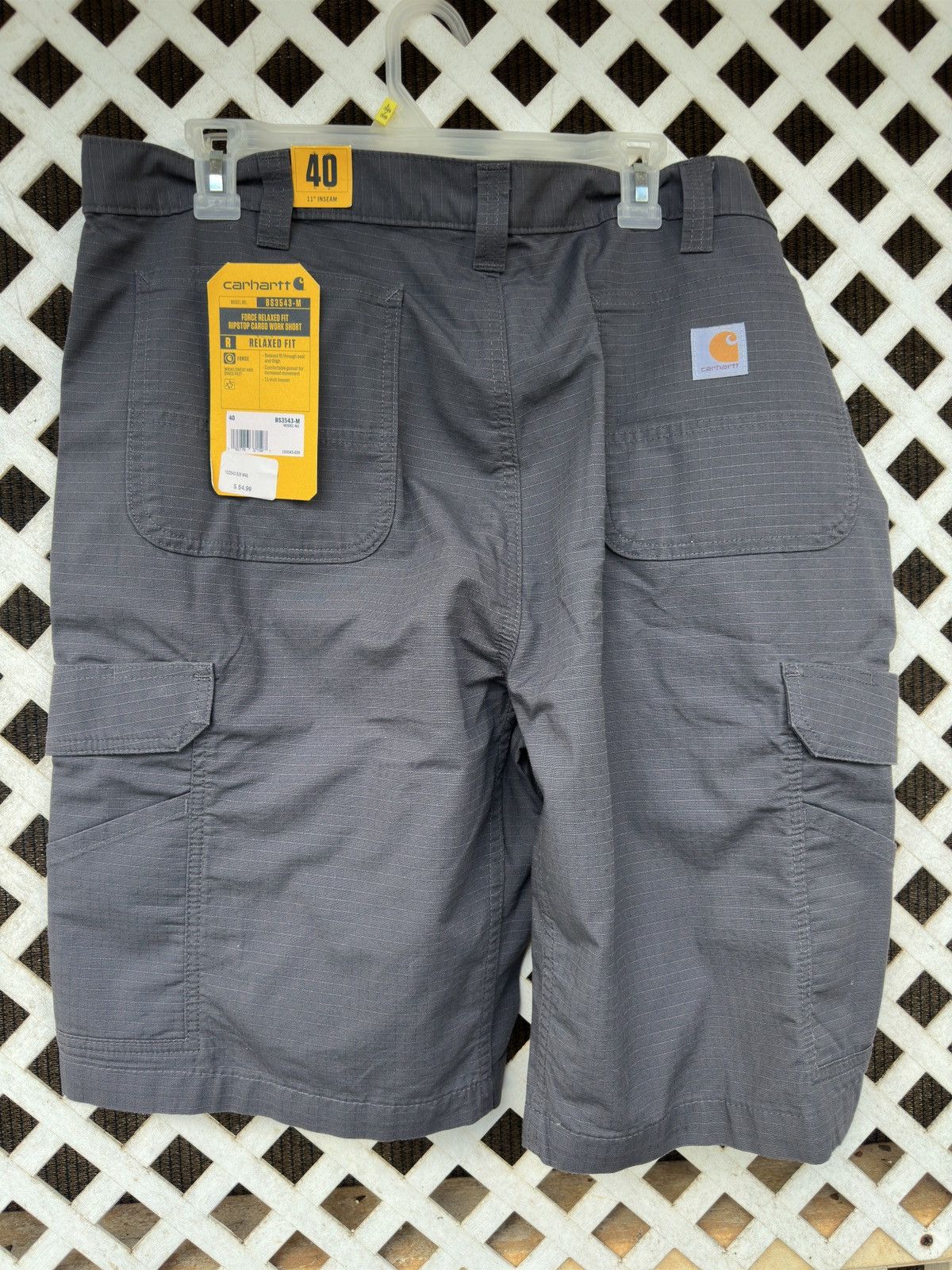 Carhartt New Carhartt Cargo Shorts Relaxed Fit Gray Men's 40 Size US 40 / EU 56 - 2 Thumbnail