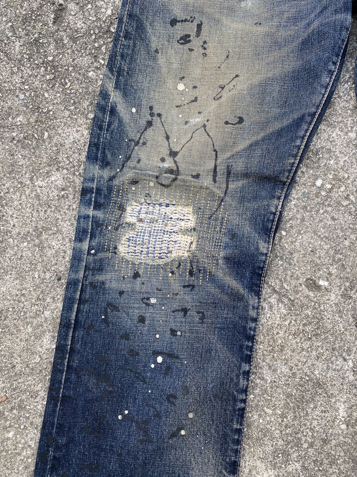 Barbarian × Levi's × Levi's Vintage Clothing Levi’s x Mad Barbarians Distressed Splatter Design Denim Size US 34 / EU 50 - 8 Thumbnail