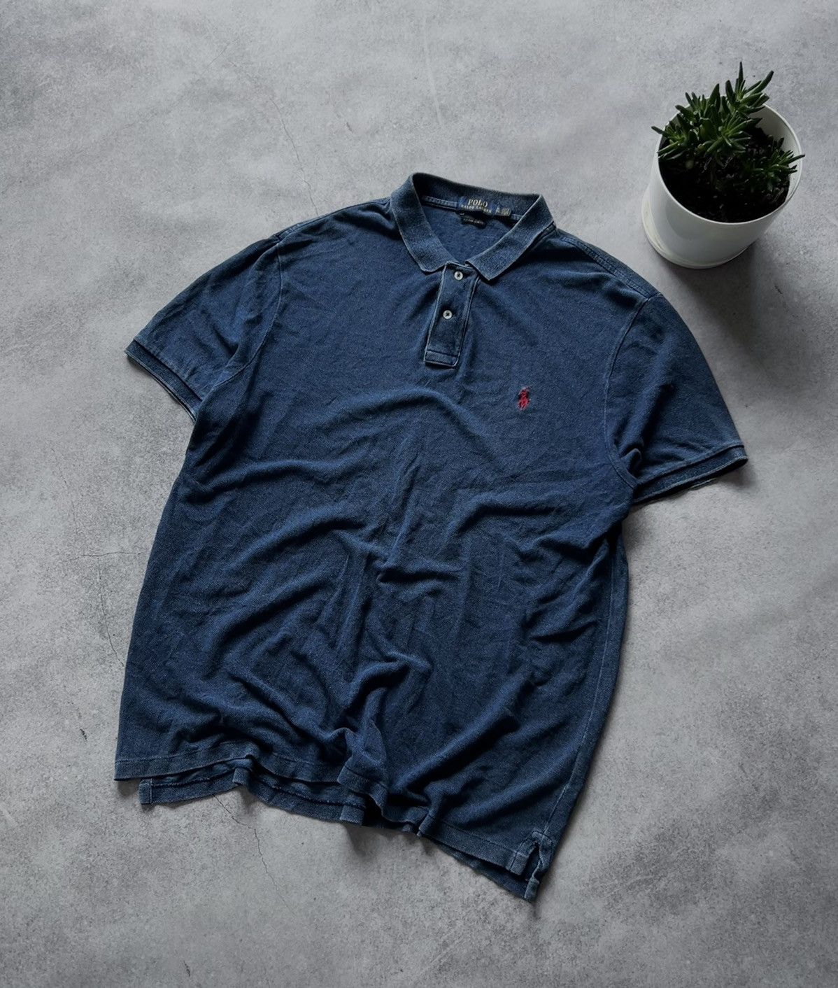 Polo Ralph Lauren × Vintage Vintage Polo Ralph Lauren denim polos shirt Size US XL / EU 56 / 4 - 1 Thumbnail