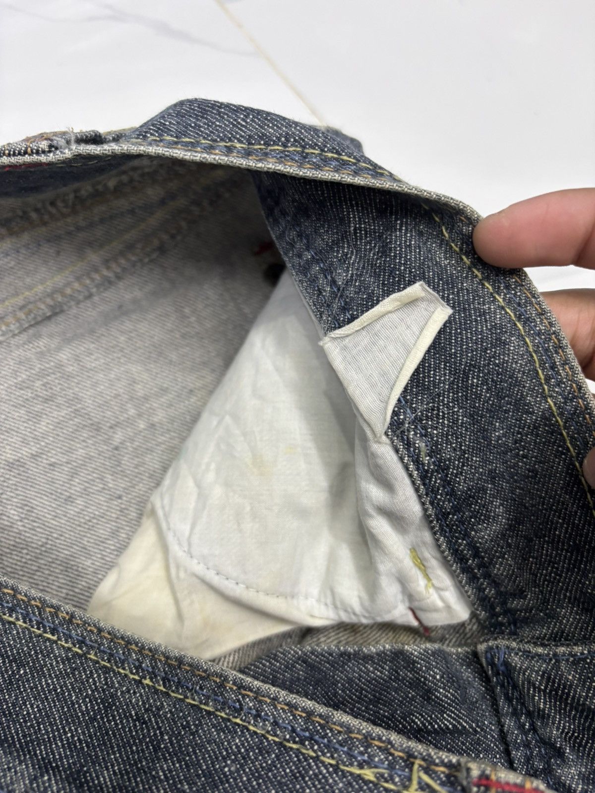 Kapital Vintage Japanese Brand Belfalcon Baggy Jeans Rusty Mud Wash Size US 34 / EU 50 - 10 Thumbnail