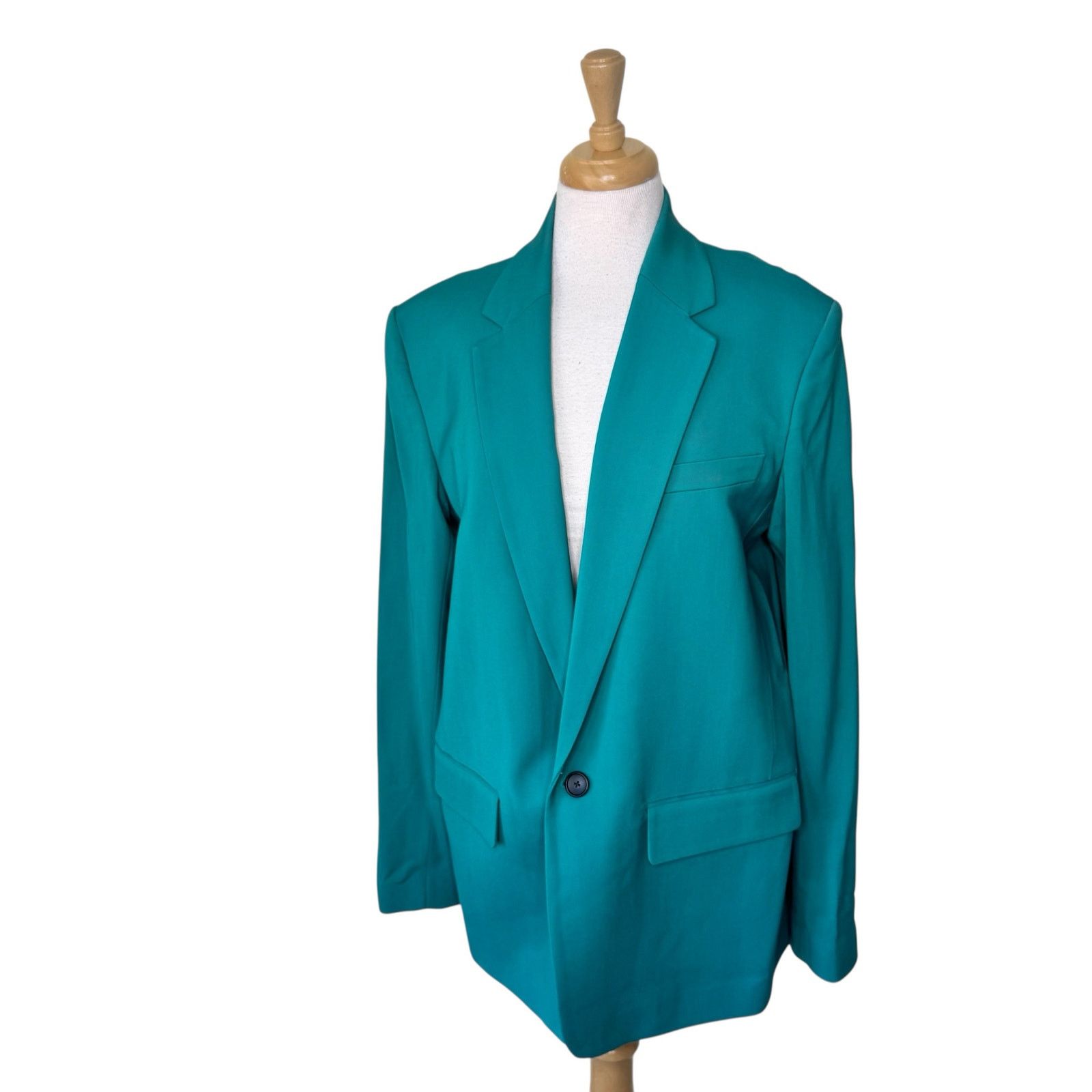 A.L.C. A.L.C. Dakota Single Button Blazer Jacket in Jade Green Size XL / US 12-14 / IT 48-50 - 2 Thumbnail