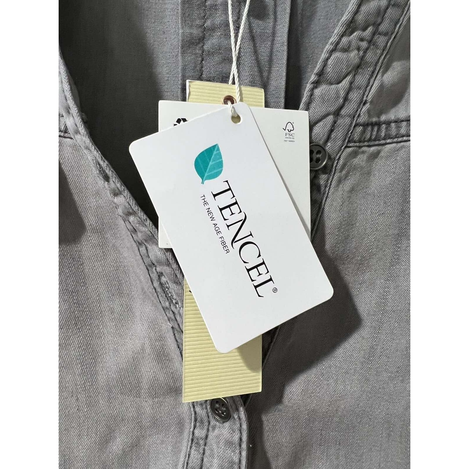 & Other Stories Hester & Orehard Split Neck Fringe Top Gray Size M A003288 Size M / US 6-8 / IT 42-44 - 8 Thumbnail