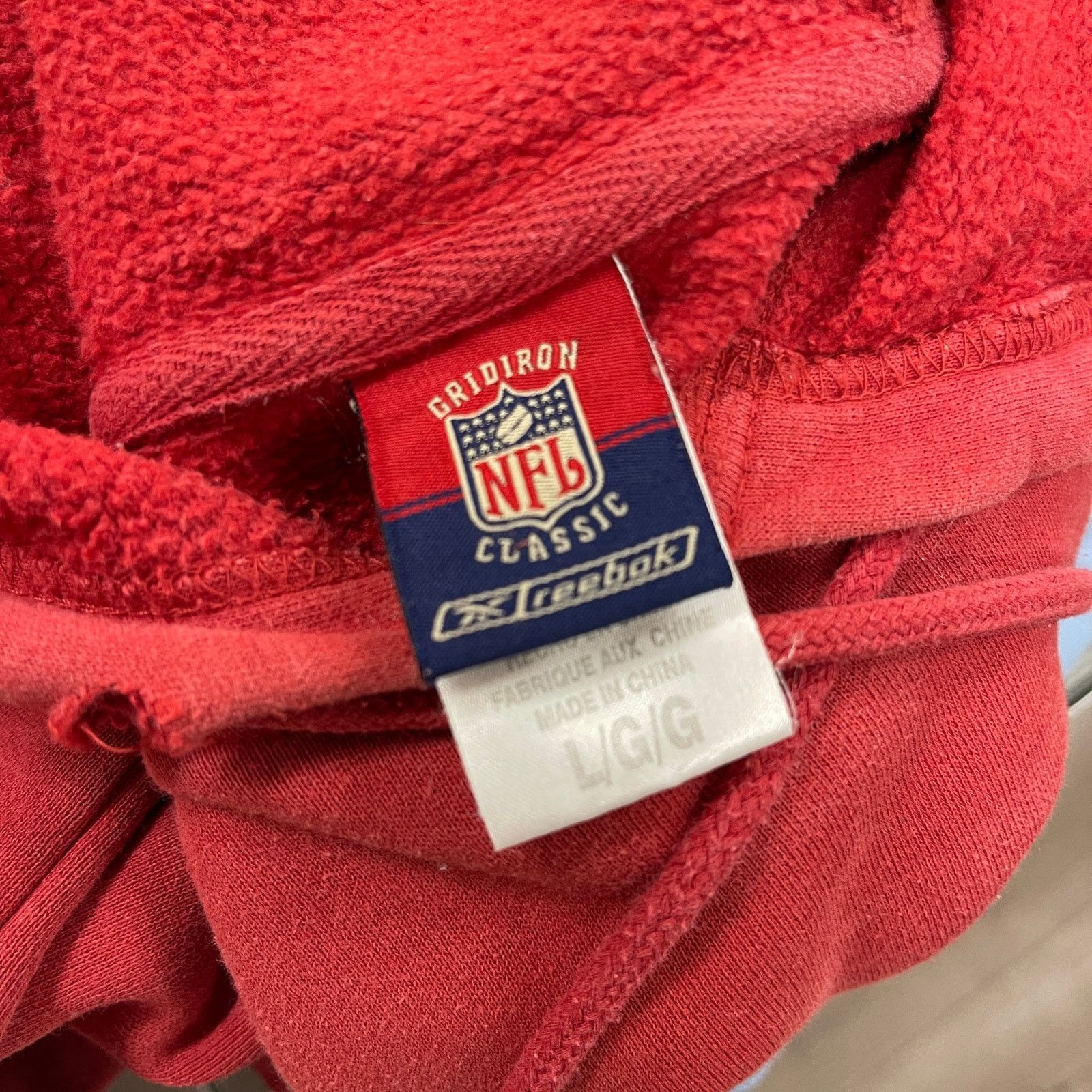 NFL San Francisco 49ers NFL Patches Red hoodie Sweater Large L Size US L / EU 52-54 / 3 - 4 Thumbnail