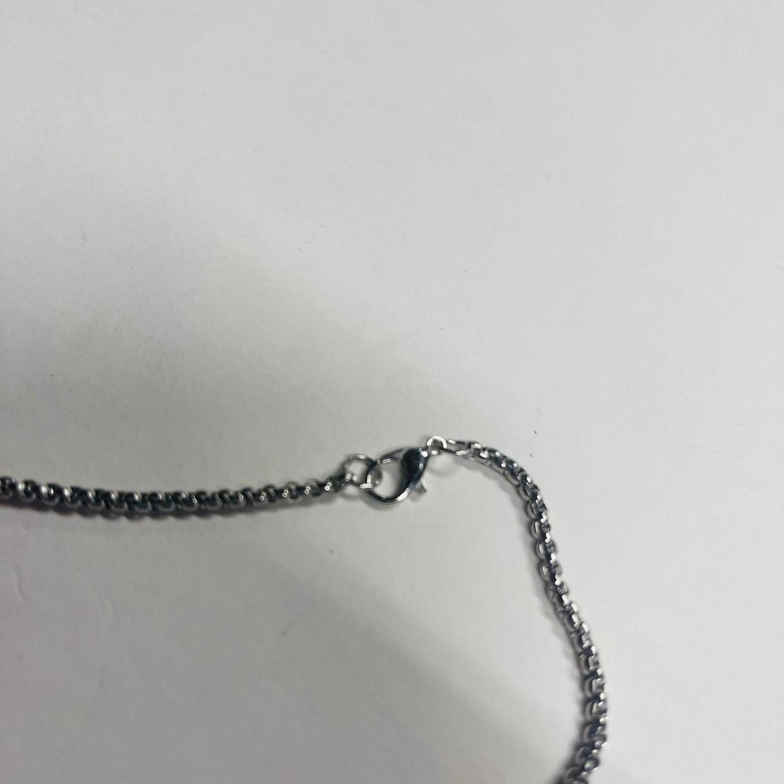 Vintage y2k 2000s card chain cute goth grunge silver necklace Size ONE SIZE - 5 Thumbnail