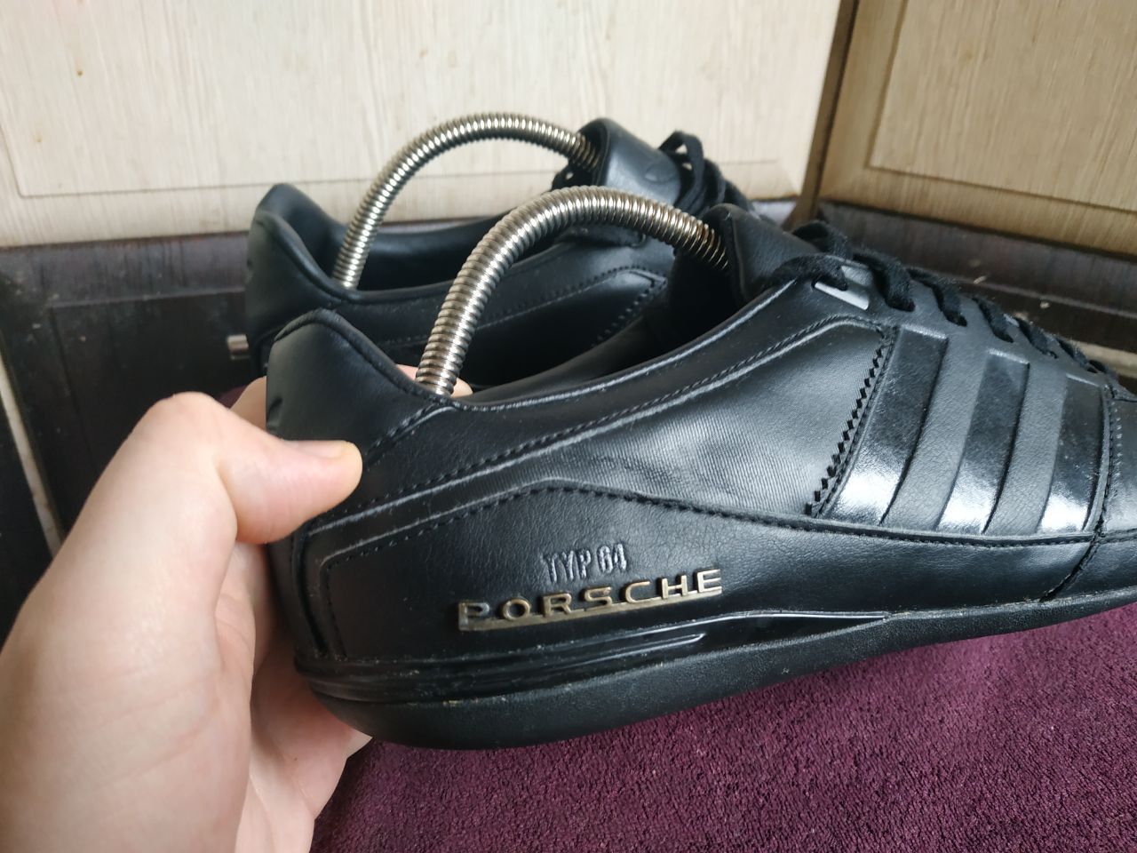 Adidas Adidas x Porsche Design Typ 64 Black Leather Sneakers Size US 9.5 / EU 42-43 - 5 Thumbnail