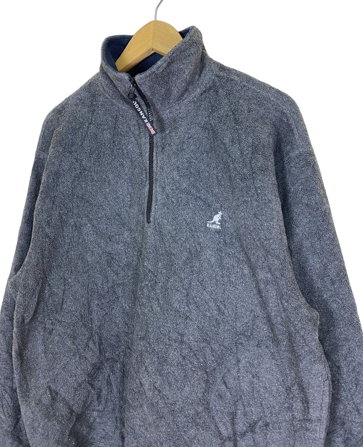 Kangol × Vintage Vintage Half Zip Kangol Fleece Sweatshirt Size US L / EU 52-54 / 3 - 4 Thumbnail