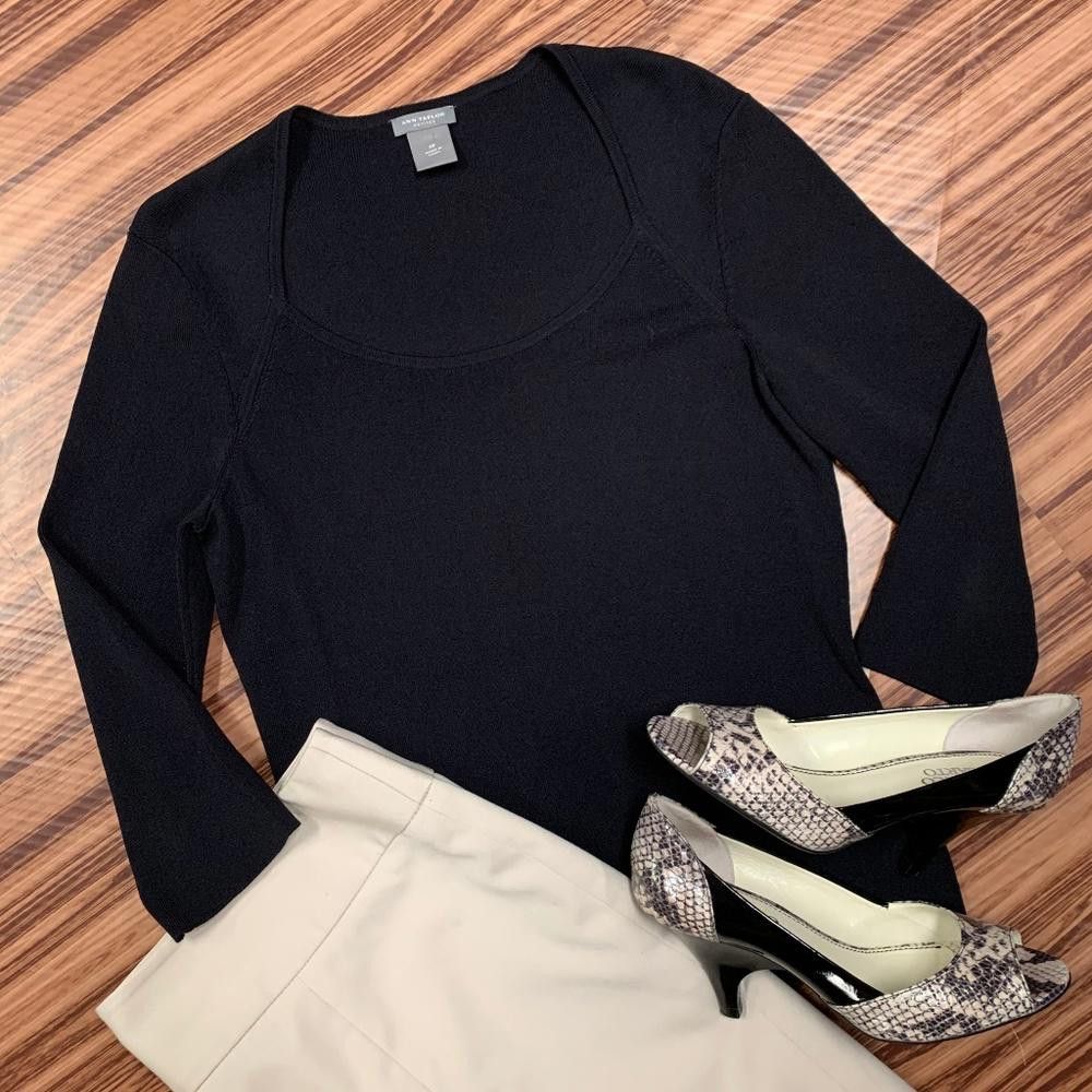 Ann Taylor Ann Taylor Petites 3/4 Sleeve, PS Size S / US 4 / IT 40 - 2 Thumbnail