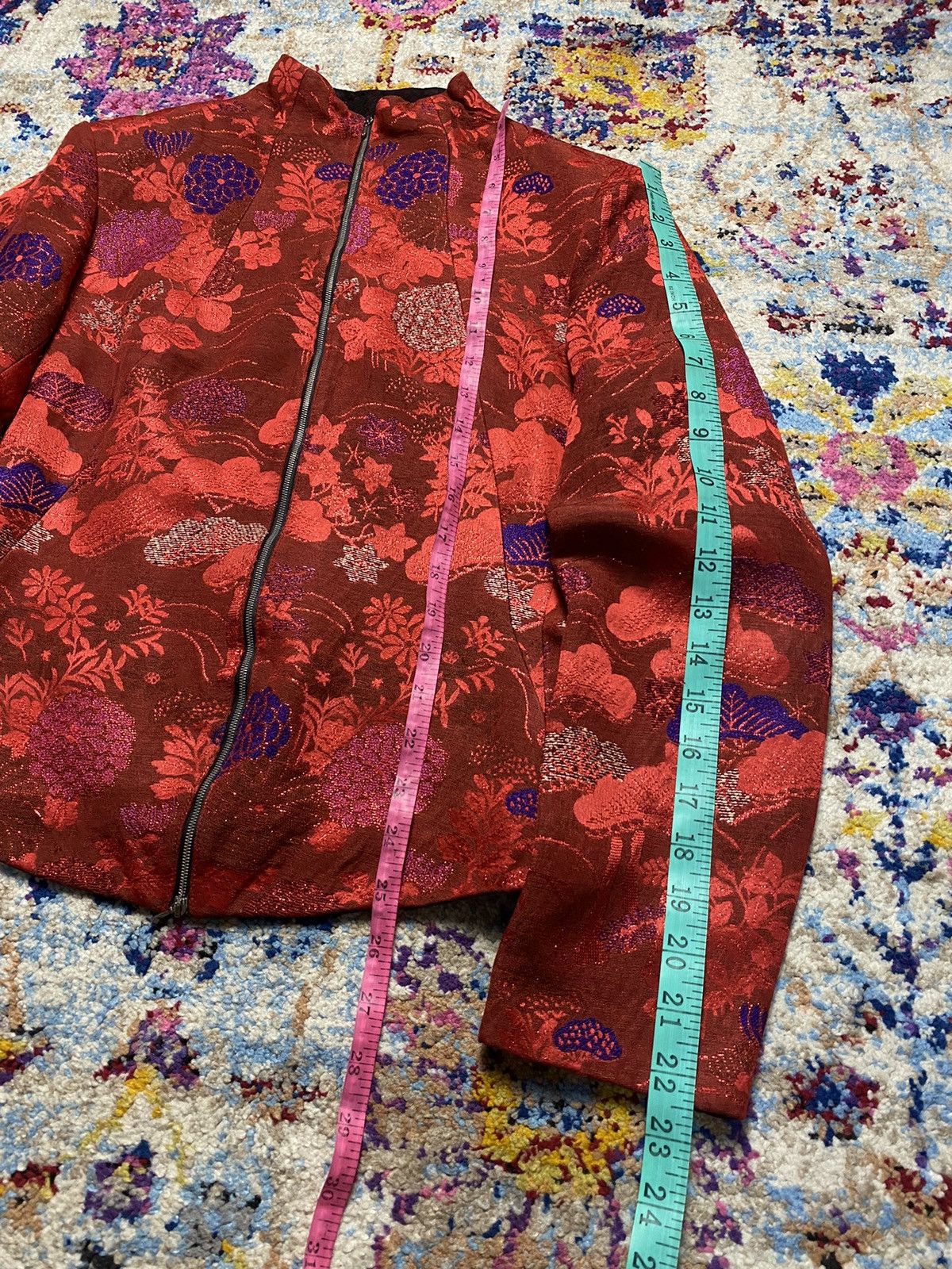 Kenzo × Vintage Vintage Kenzo Mandarin Collar Jacket 11564EP Size XS / US 0-2 / IT 36-38 - 16 Thumbnail