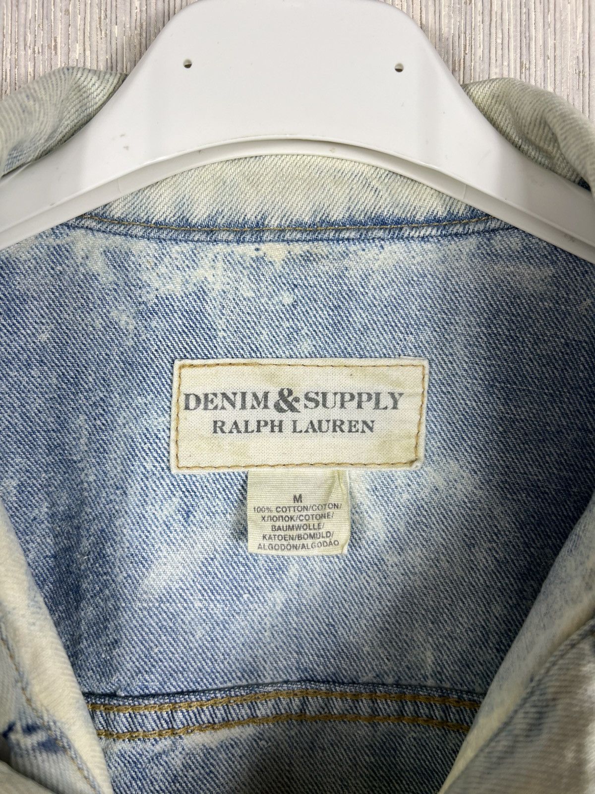 Denim & Supply Ralph Lauren Ralph Lauren denim & supply acid bleach skull denim jacket Size US M / EU 48-50 / 2 - 22 Thumbnail