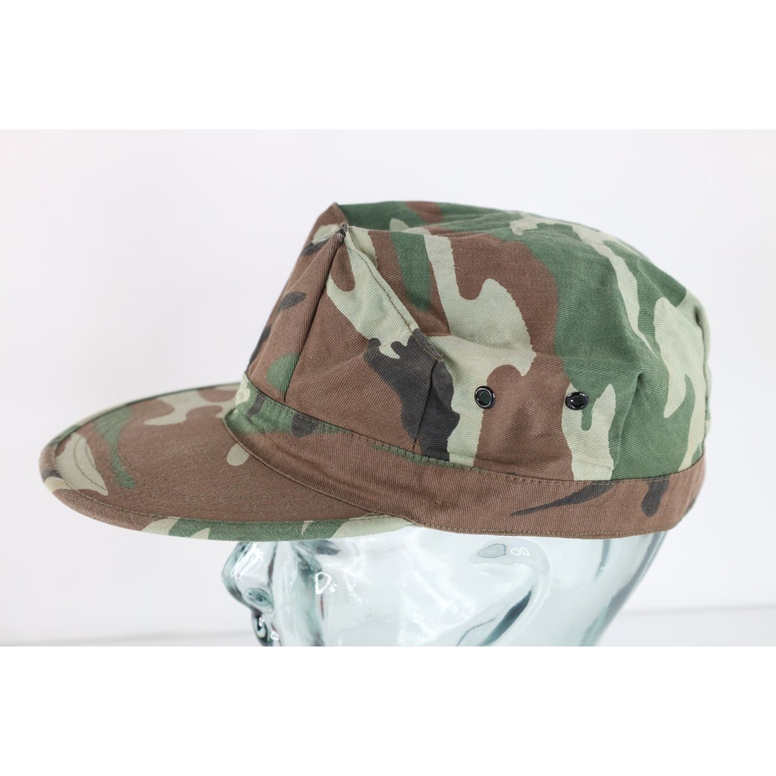 Vintage Vintage 60s 70s Streetwear Military Style Camouflage Hat Size ONE SIZE - 4 Thumbnail