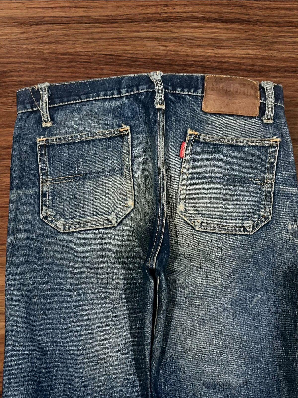 Hysteric Glamour Japanese Brand John Bull Bell Bottom Button Fly Flare Jeans Size US 30 / EU 46 - 8 Thumbnail