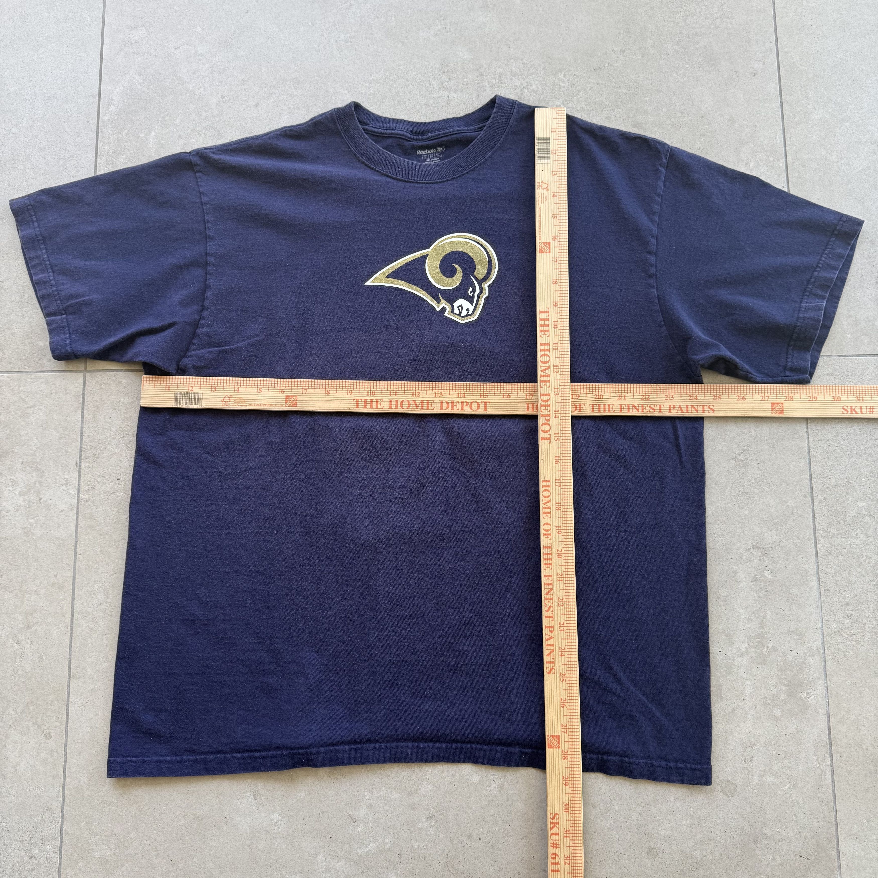 Reebok Vintage Y2K Reebok St. Louis Rams Chris Long T Shirt Size US XL / EU 56 / 4 - 6 Thumbnail
