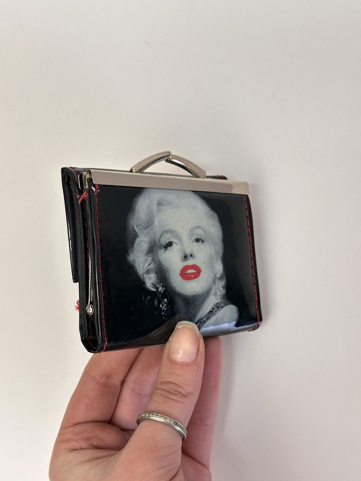 Other Black Marilyn Monroe glossy wallet retro art pop Y2K Size ONE SIZE - 3 Thumbnail