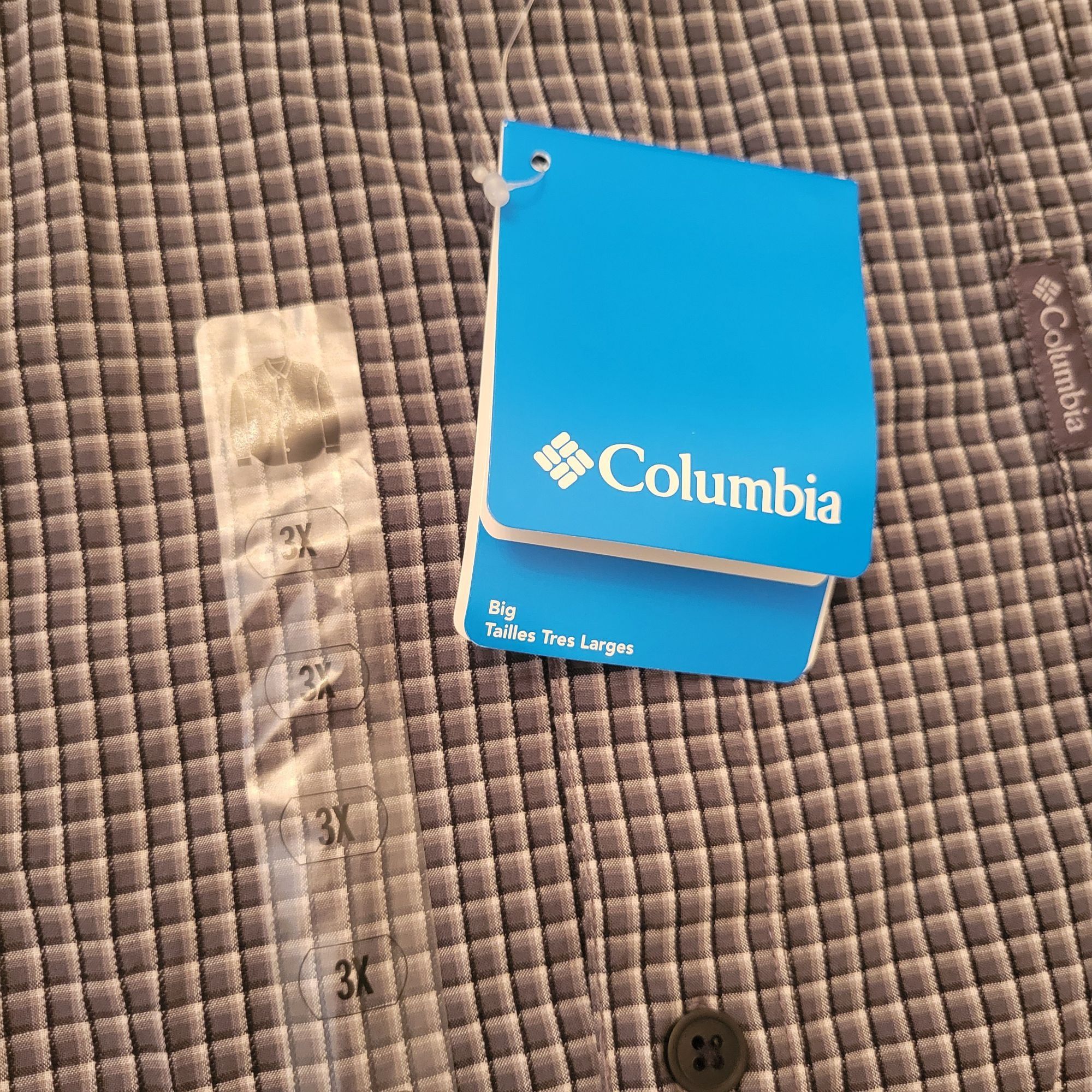 Columbia Columbia Rapid Rivers Long Sleeve Shirt 3X Gray Plaid Size US XXL / EU 58 / 5 - 4 Thumbnail