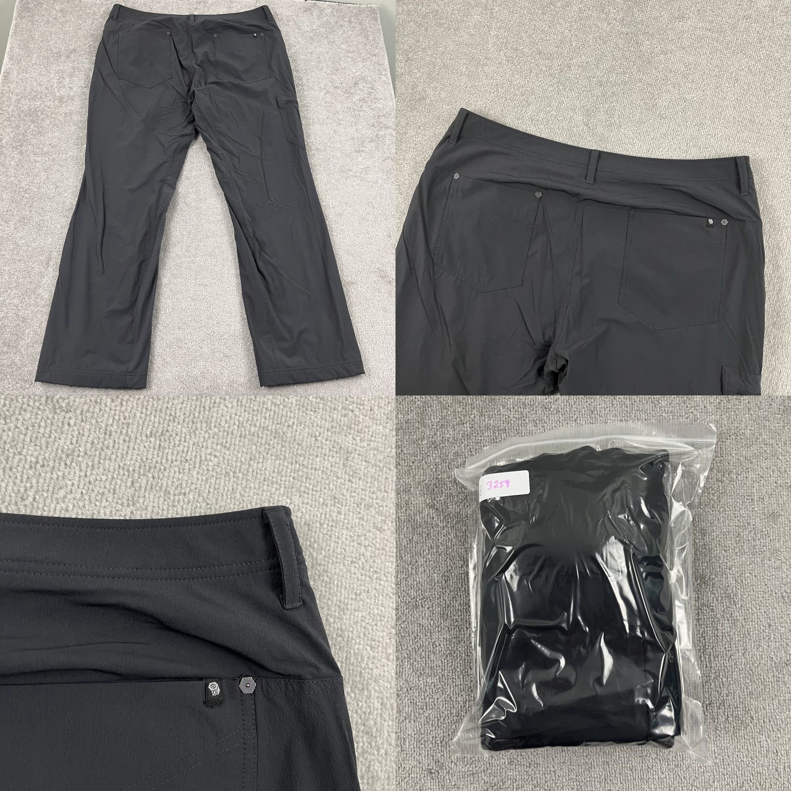 Mountain Hardwear Mountain Hardwear Pants Mens 40 x 33 Gray Fleece Lined Hiking Softshell Size US 40 / EU 56 - 8 Thumbnail