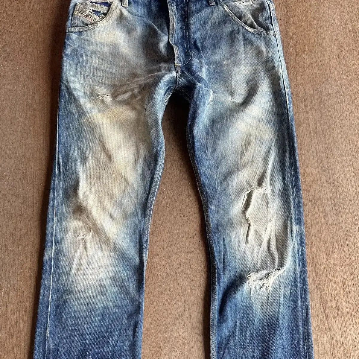 Diesel SUPER SICKS ‼️Vintage DIESEL Jeans Selvedge Distressed Denim Size US 30 / EU 46 - 2 Thumbnail