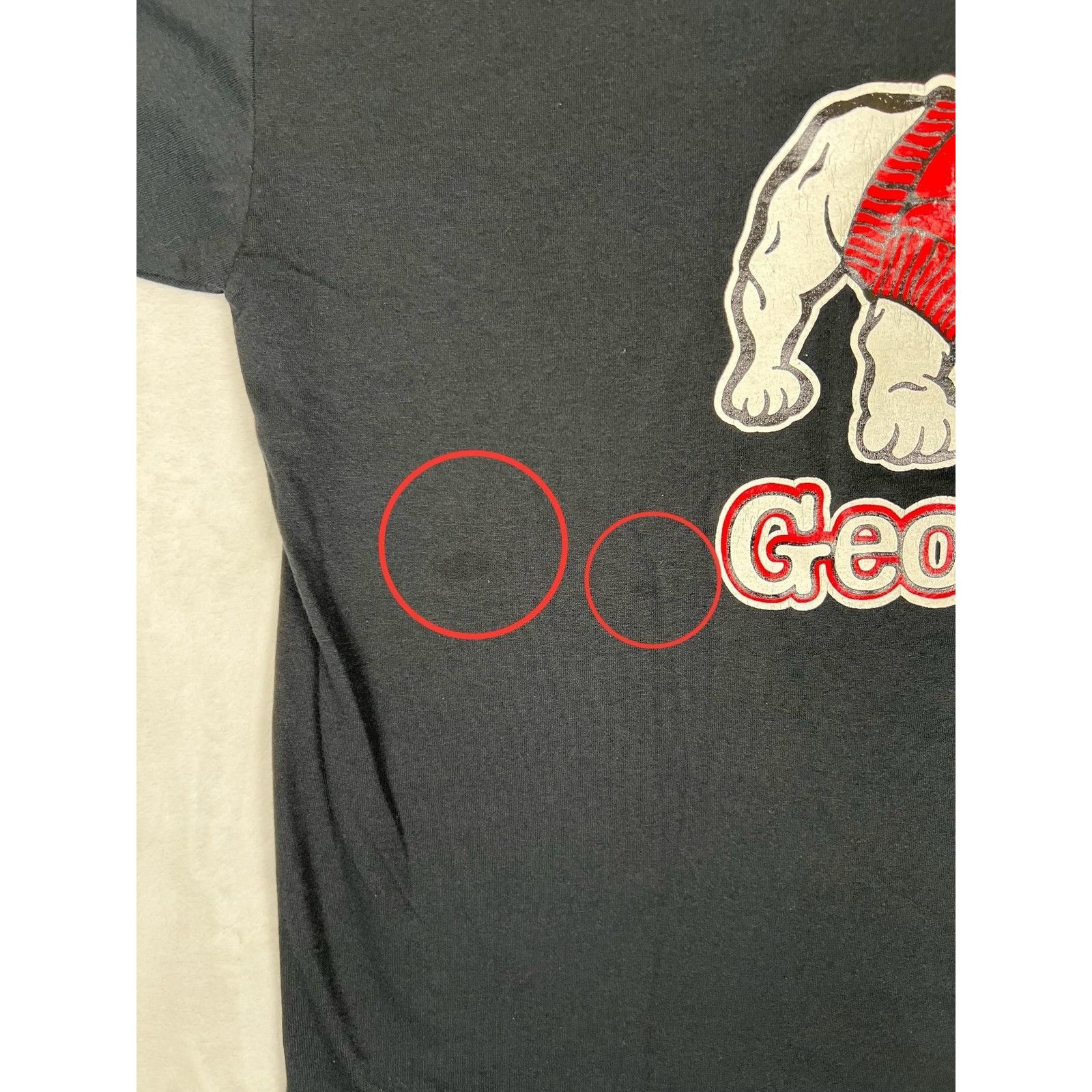 Russell Athletic Vintage Georgia Bulldogs T-Shirt Mens 2XL Single Stitch Russ Size US XL / EU 56 / 4 - 3 Thumbnail