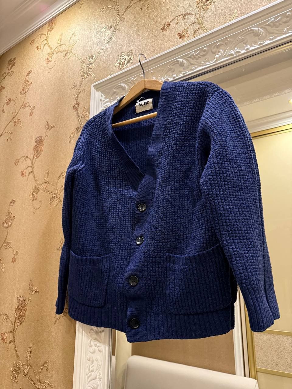 Acne Studios ACNE STUDIOS Knitted Cardigan Dark Blue Size M Size US S / EU 44-46 / 1 - 3 Thumbnail