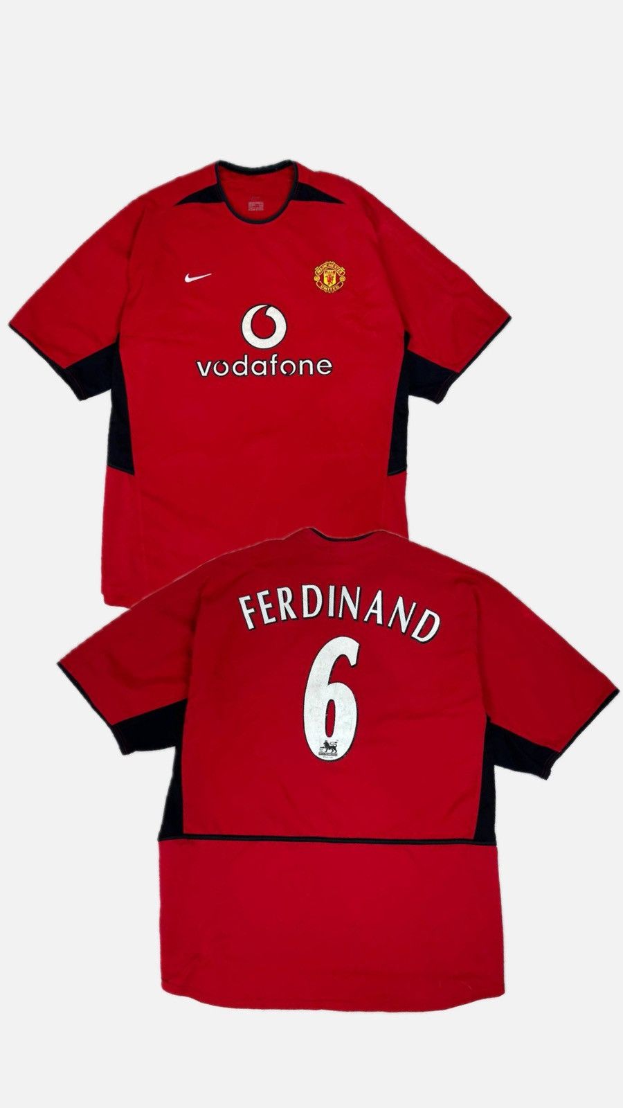 Nike Nike Manchester United 2002 2004 Ferdinand #6 Home Jersey Size US XXL / EU 58 / 5 - 1 Thumbnail