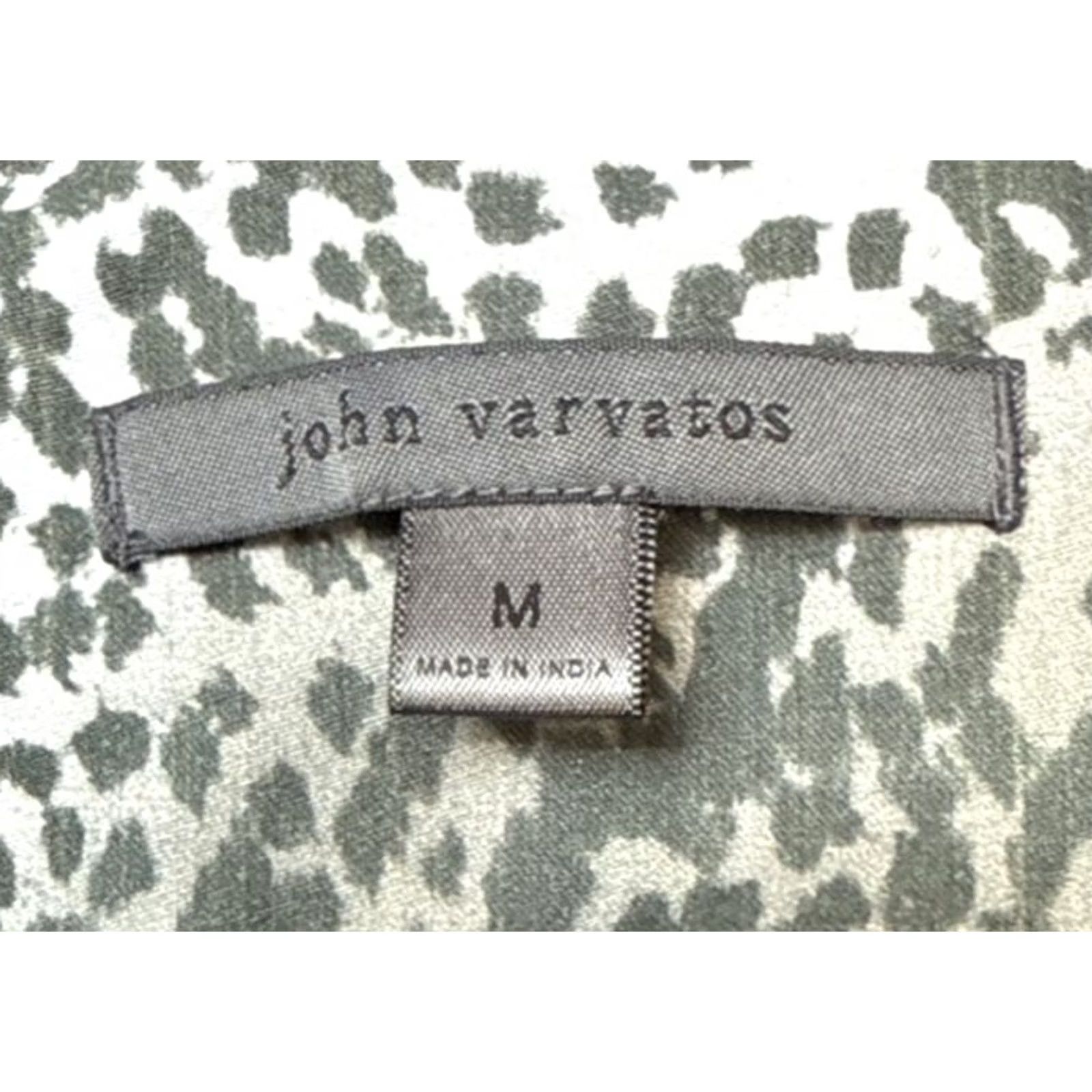 John Varvatos John Varvatos Rodney Regular Fit Shirt Mens Medium Animal Print Long Sleeve Size US M / EU 48-50 / 2 - 4 Thumbnail