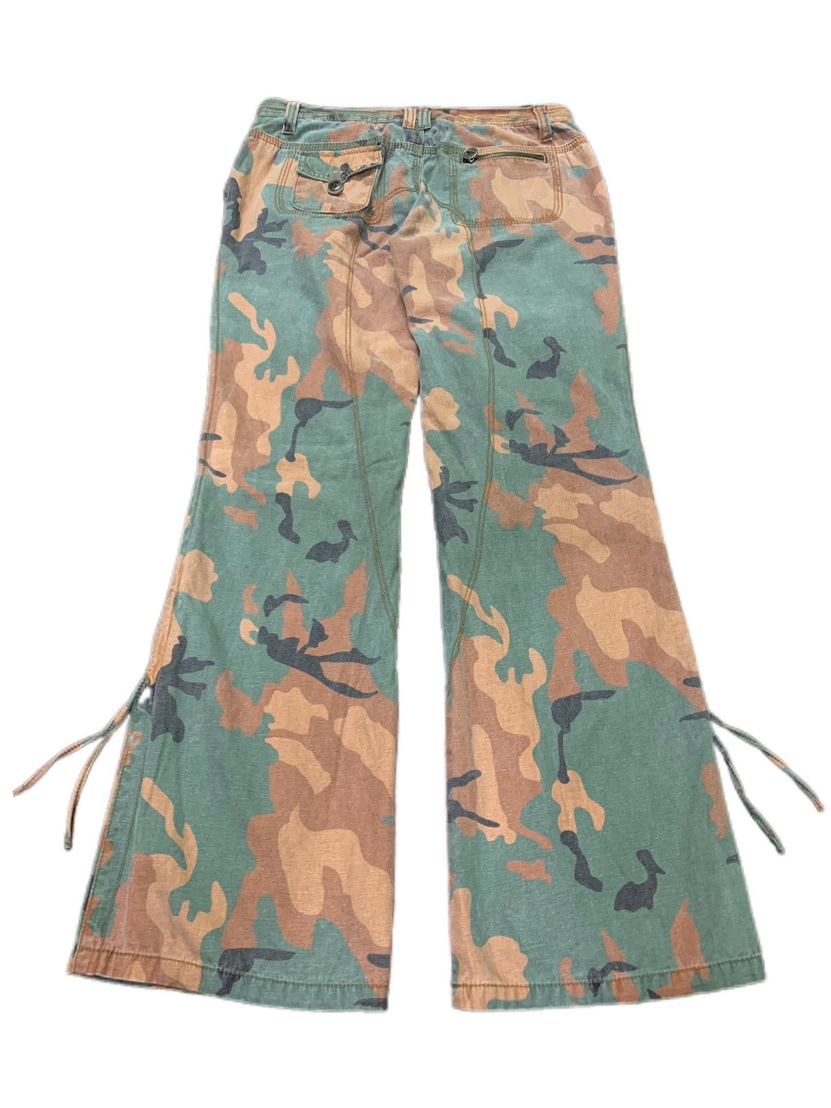 If Six Was Nine SICK FLARE cargo multipocket bondage army pant GOA style Size 31" - 2 Thumbnail