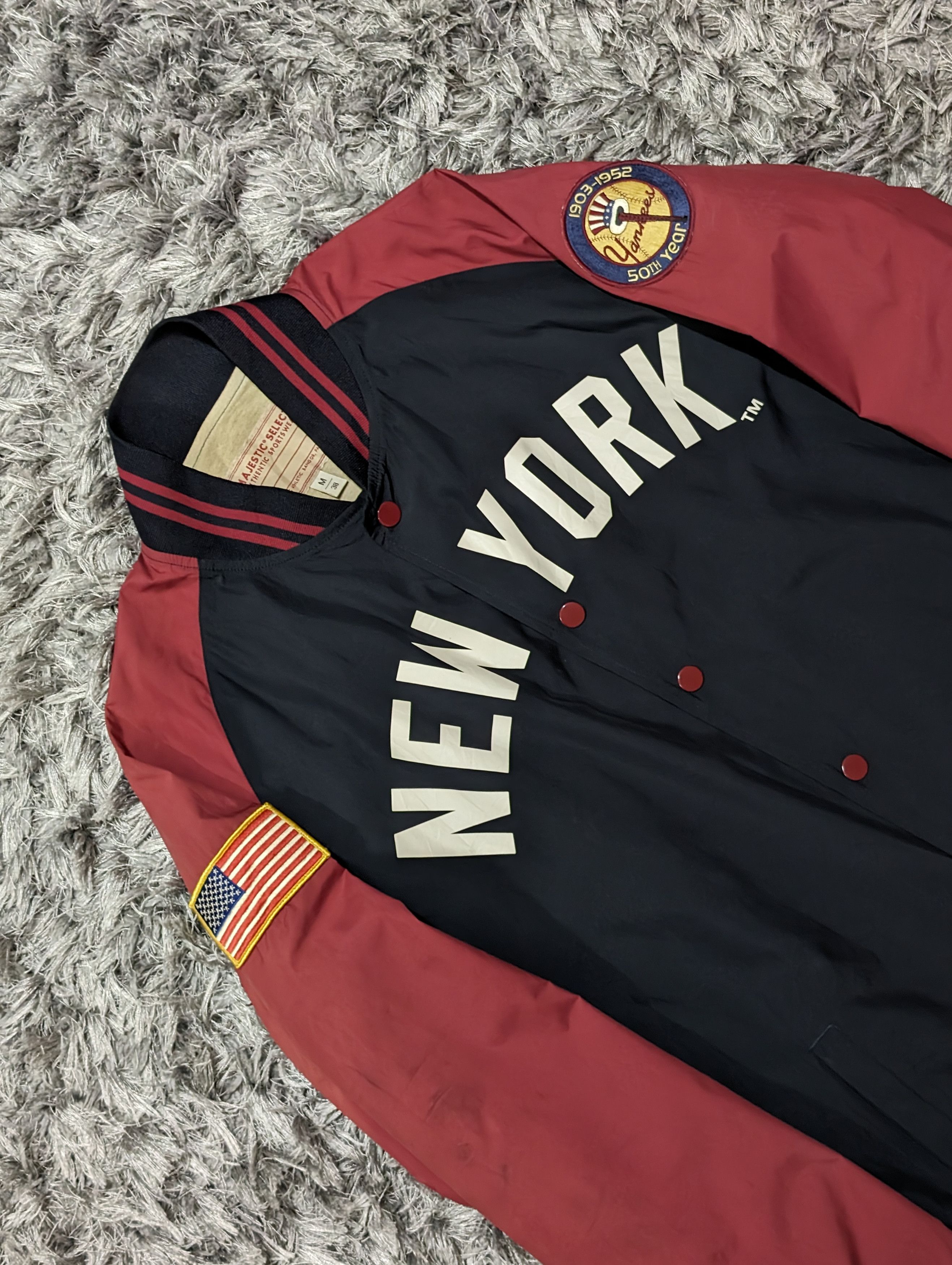 Vintage Majestic NY Yankees 50th Jacket 1903-1952 Bomber