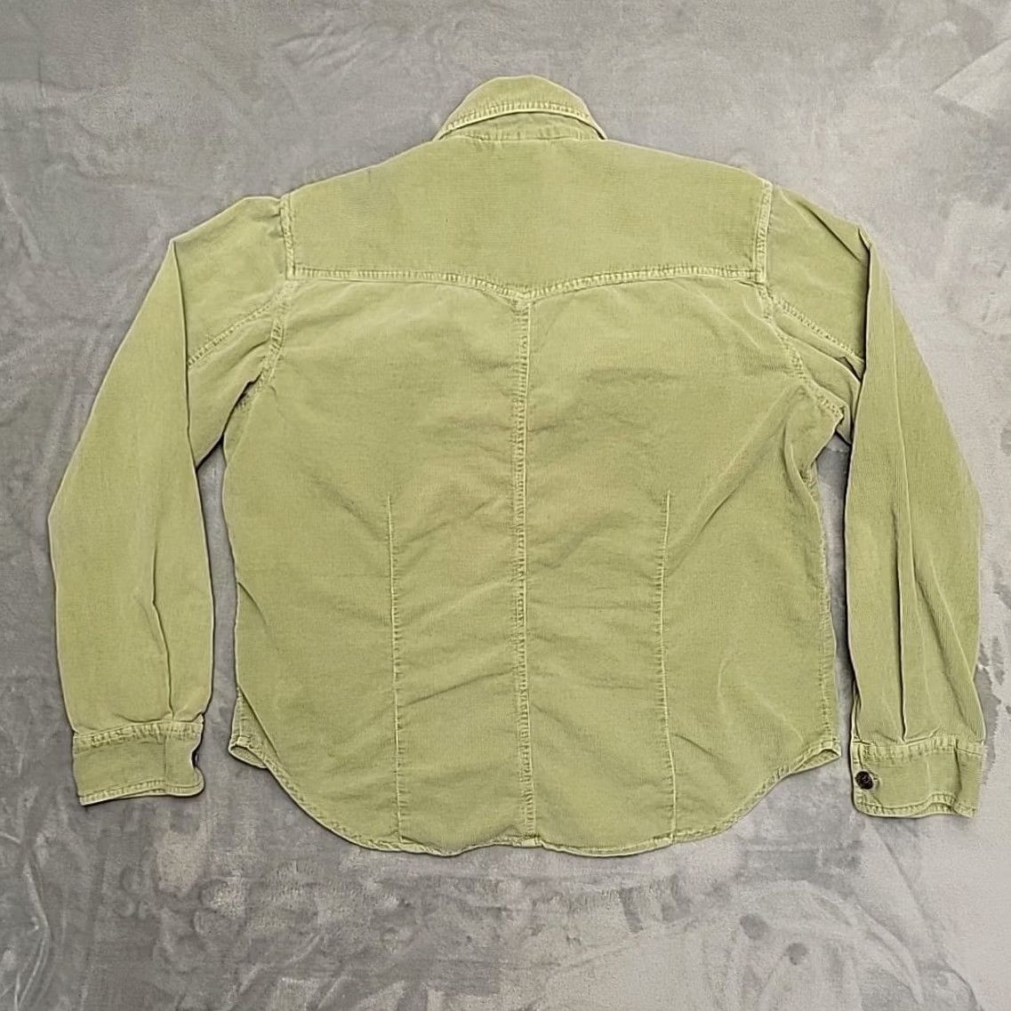Gramicci VINTAGE Gramicci Shirt Womens L Green Corduroy Long Sleeve Cotton Outdoors Retro Classic Womens Size L / US 10 / IT 46 - 5 Thumbnail