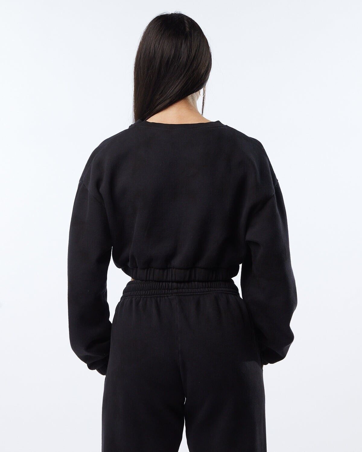 Alphalete Athletics Alphalete Women's Washed Oversized Sweater - Faded Black - Size L / US 10 / IT 46 - 4 Thumbnail