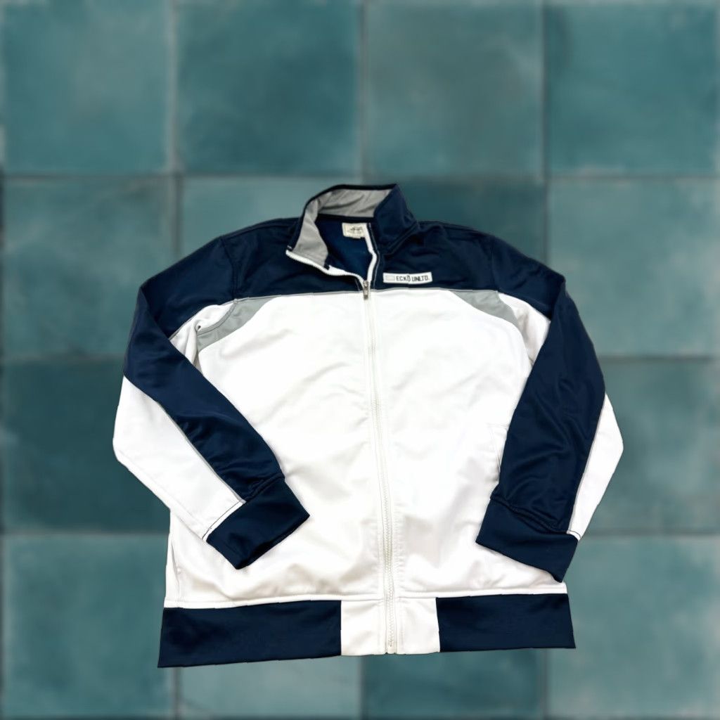 Ecko Unltd. Ecko Unltd Jacket Mens XL White Colorblock Tricot Track Long Sleeve Full Zip Size US XL / EU 56 / 4 - 1 Thumbnail