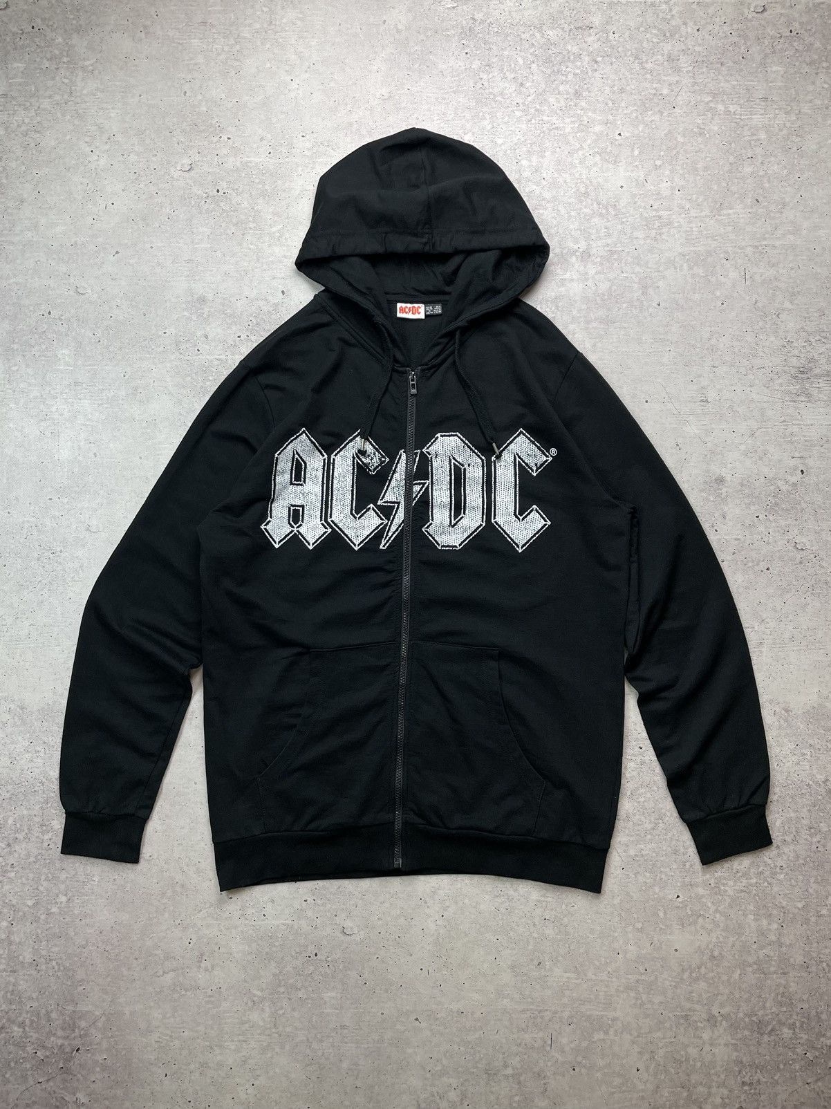AC/DC × Vintage Vintage AC/DC Zip Up Hoodie Rock Band Size US L / EU 52-54 / 3 - 1 Thumbnail