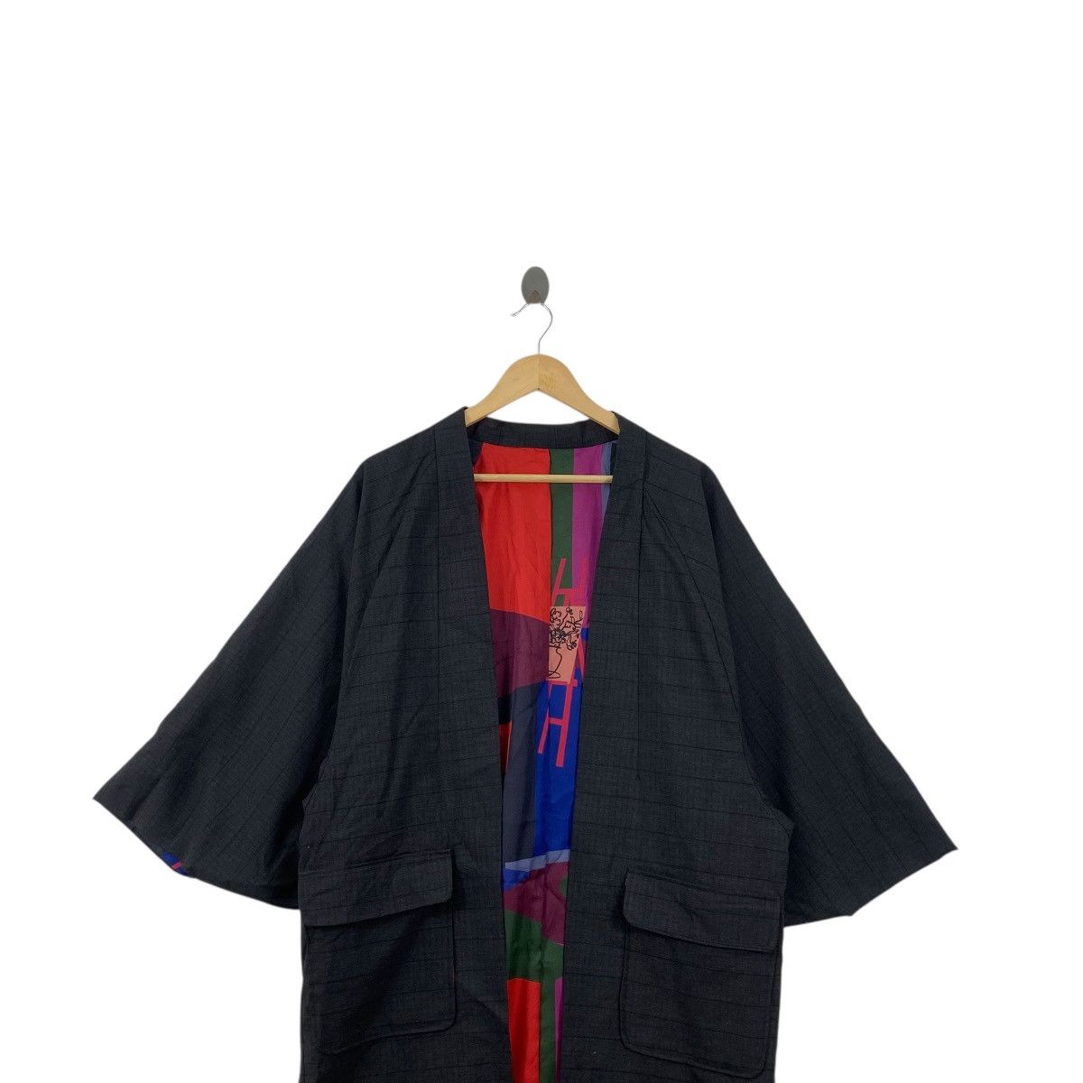 Vintage Vintage 90s KIMONO JAPAN HAORI Avant Garde Traditional Size XXL / US 16-18 / IT 52-54 - 2 Thumbnail