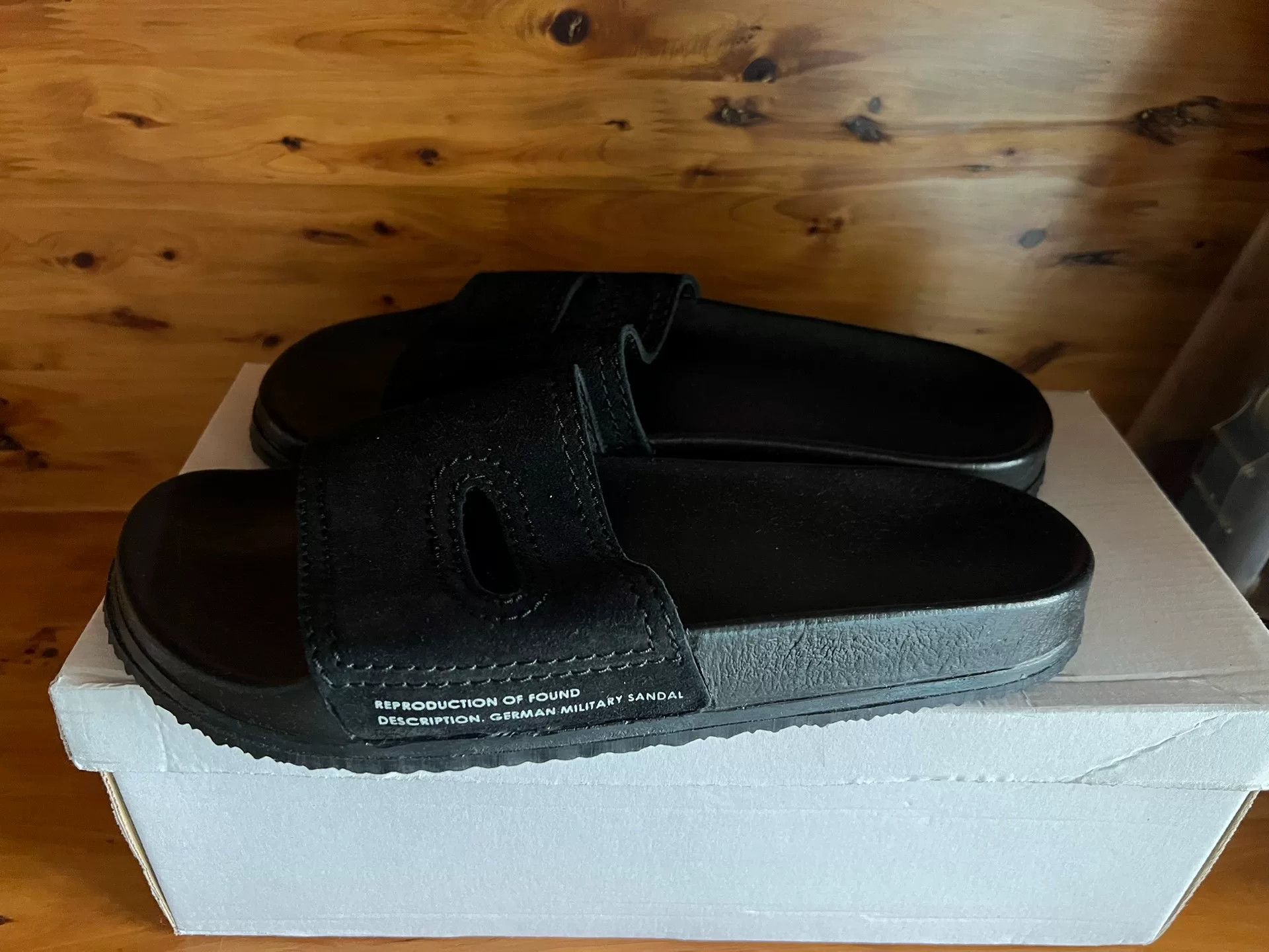 Reproduction of Found german military style black sandals Size US 9 / EU 42 - 1 Thumbnail