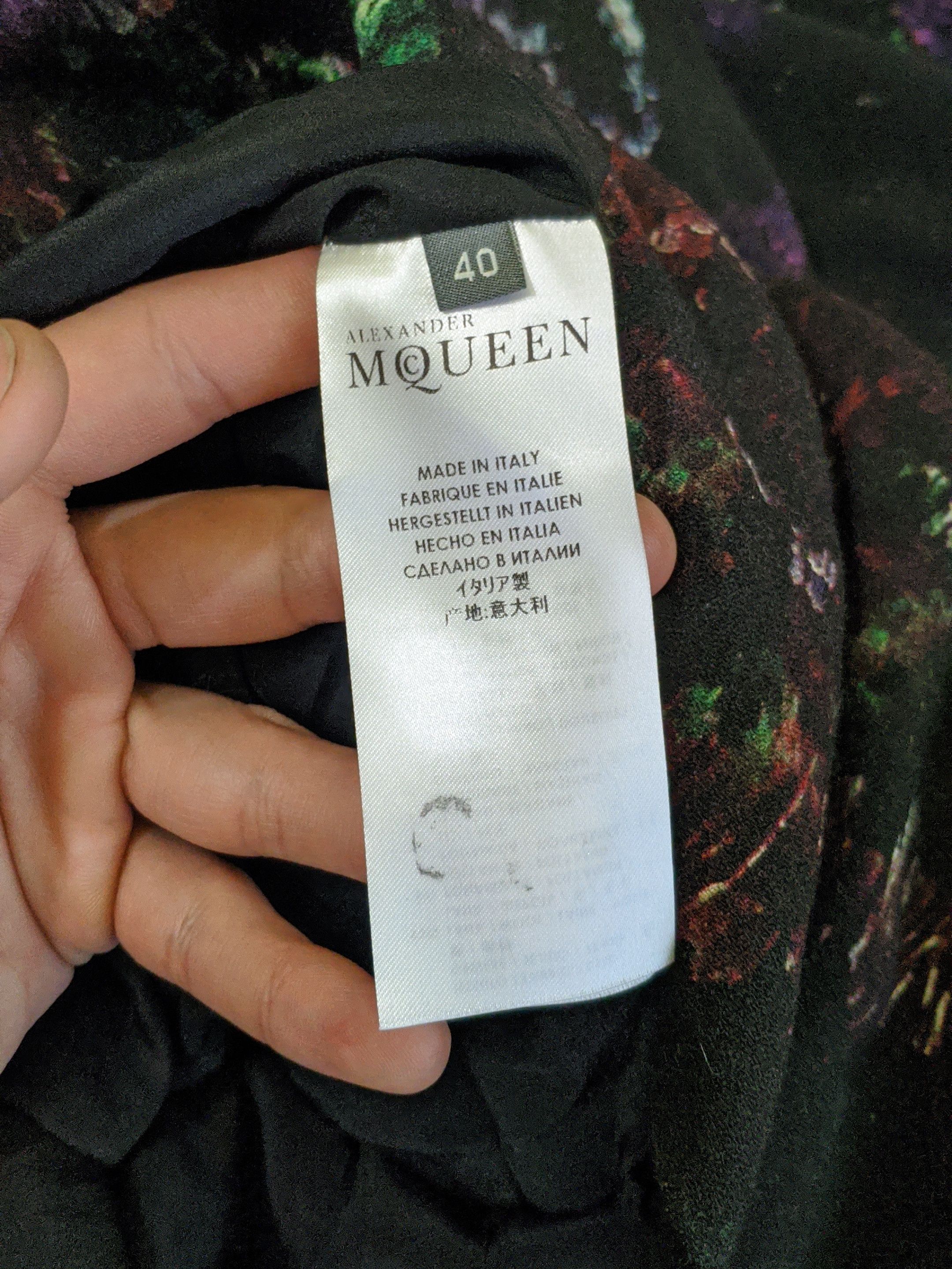 Alexander McQueen Alexander McQueen Midi Wool moth print jersey Dress Silk Size S / US 4 / IT 40 - 10 Thumbnail