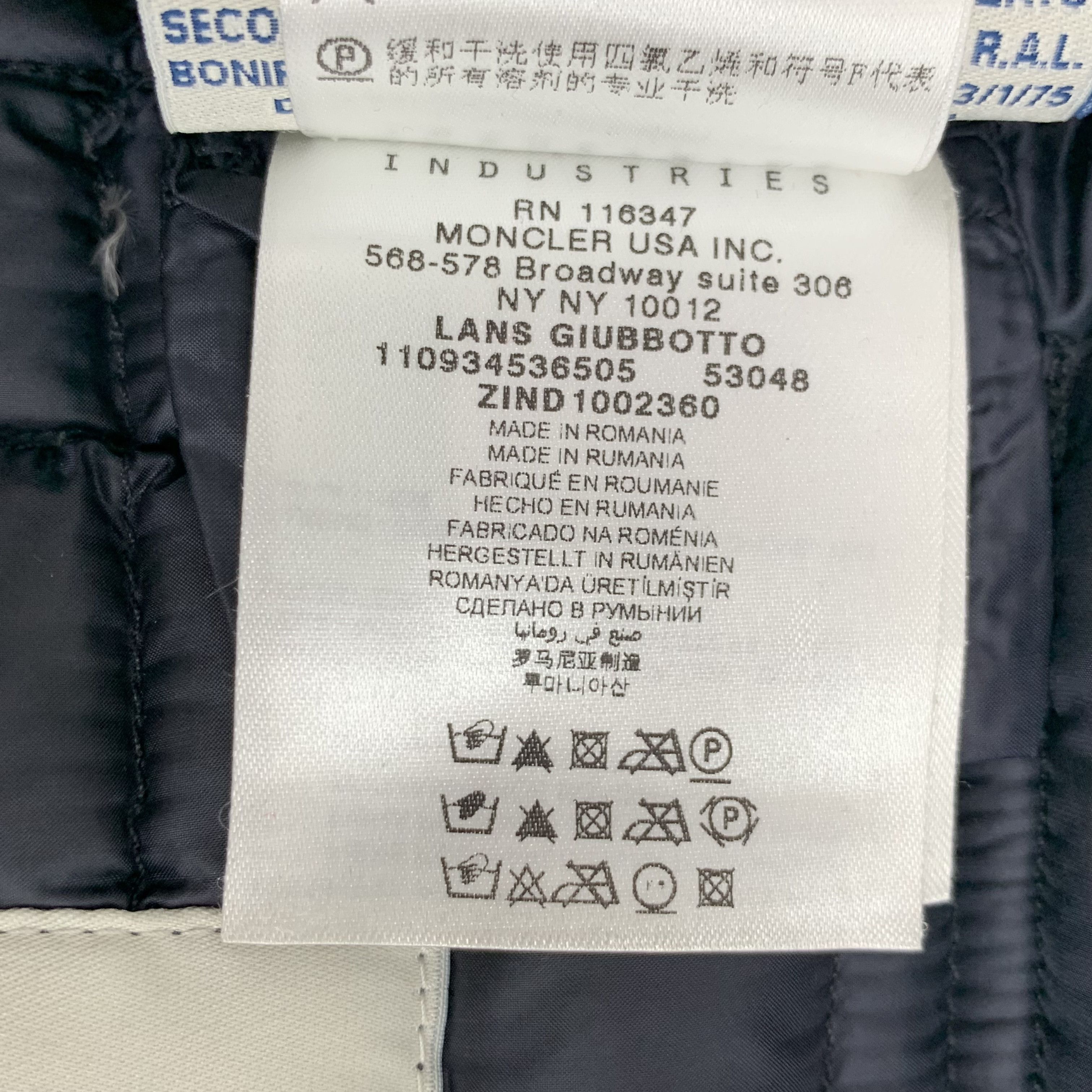 Moncler Moncler Lans Down Jacket Navy (1) Size US S / EU 44-46 / 1 - 9 Thumbnail