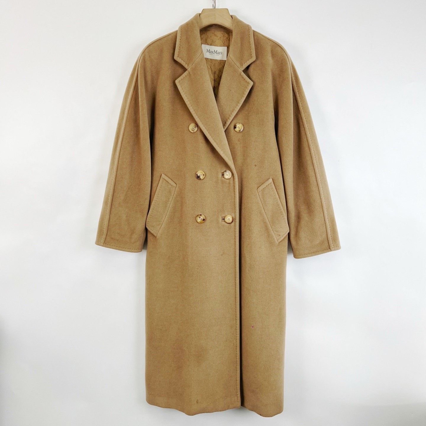 Max Mara MaxMara 101801 Madame Camel Wool Coat Size XS / US 0-2 / IT 36-38 - 1 Thumbnail