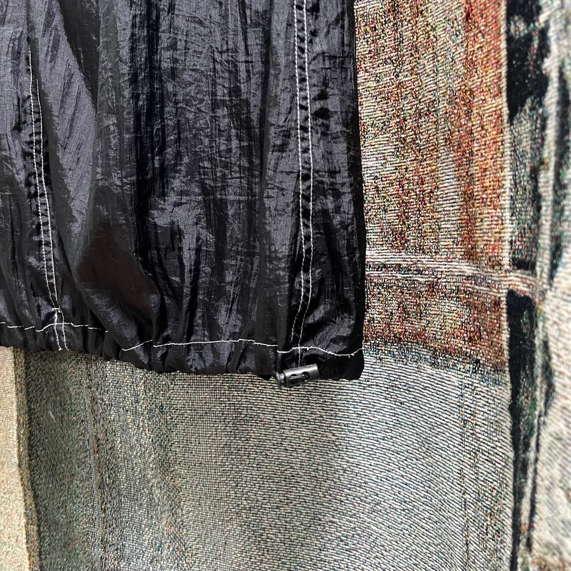 Other motelrocks Masao Maxi Skirt In Parachute Stitch Black Size 31" - 4 Thumbnail