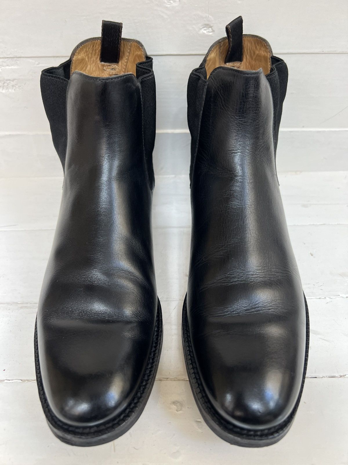 Church's CHURCH'S women Monmouth Black leather chelsea boots Size US 7.5 / IT 37.5 - 2 Thumbnail