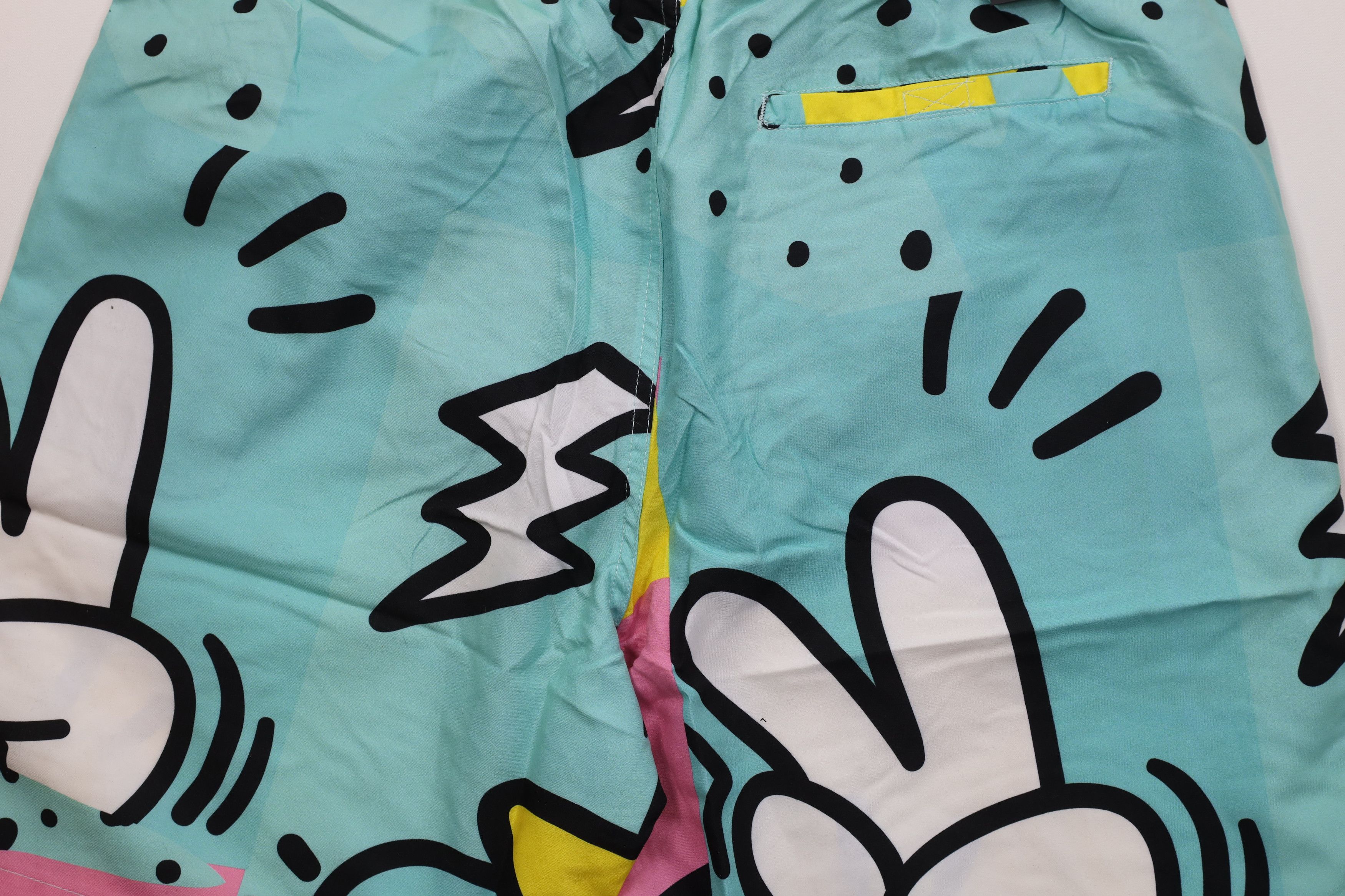 Vintage Deadstock Y2K Streetwear Above Knee Graffiti Swim Shorts Size US 34 / EU 50 - 9 Thumbnail