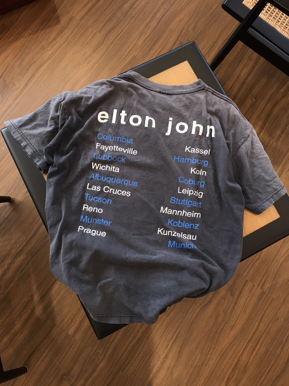 Band Tees × Vintage Vintage Elton john 90s Size US XL / EU 56 / 4 - 2 Thumbnail