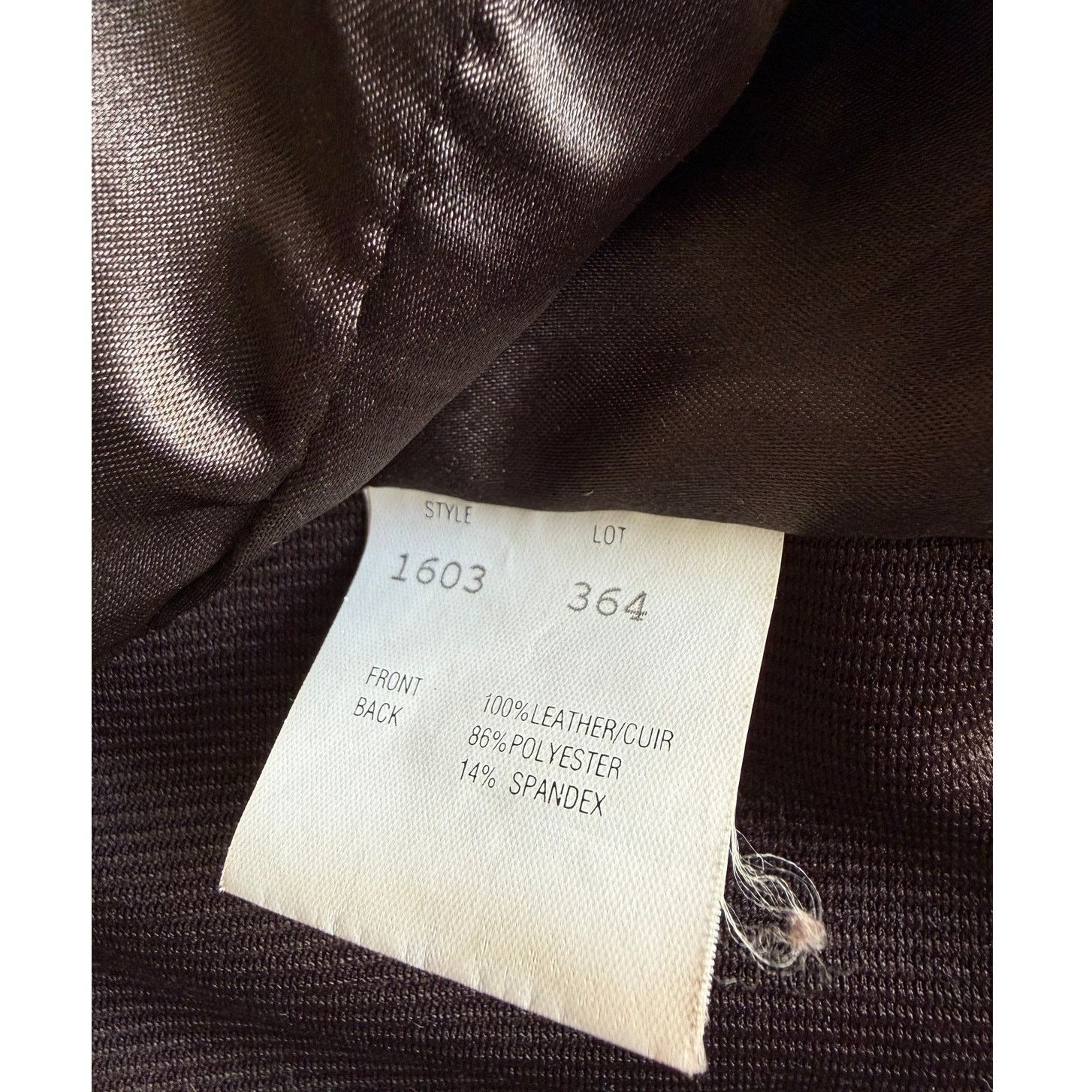 Wilsons Leather 90s Bagatelle Brown Leather Vest Fitted Knit Back Size L Size L / US 10 / IT 46 - 4 Thumbnail