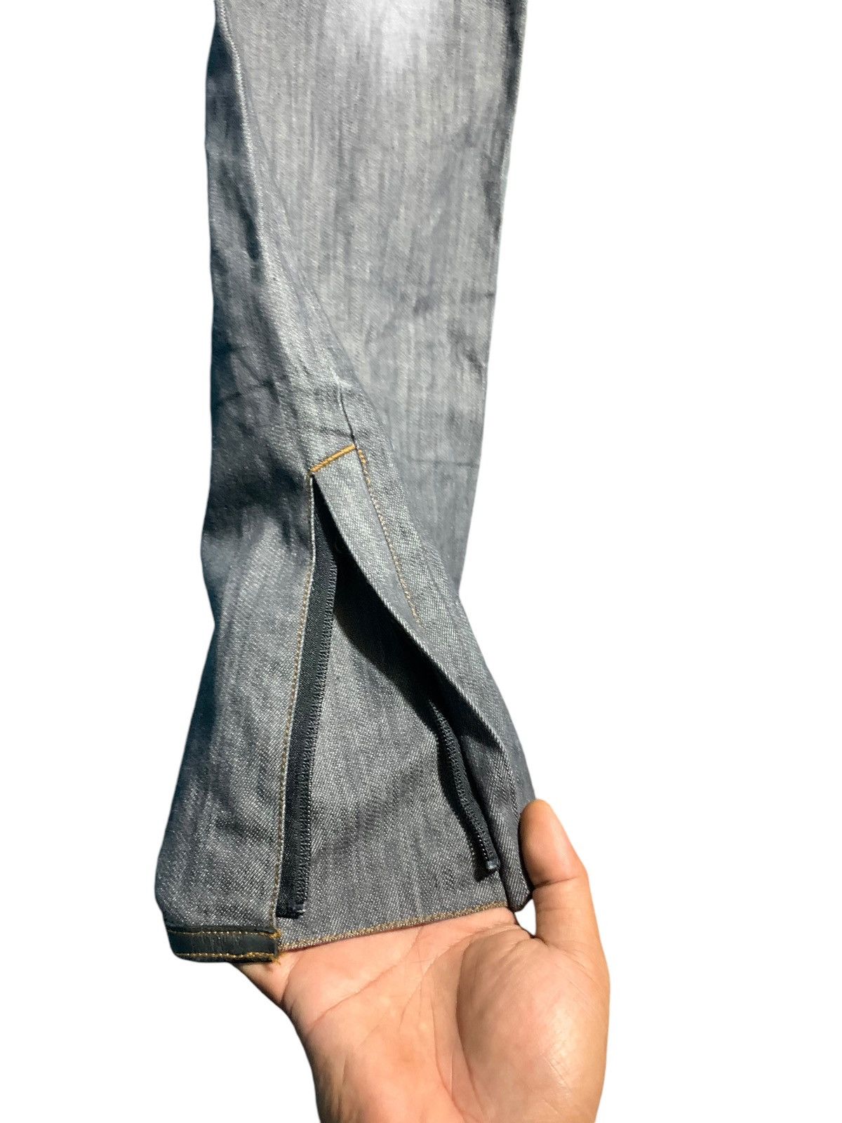If Six Was Nine Holden multi zip flare denim layered jeans ifsixwasnine Size US 35 - 4 Thumbnail