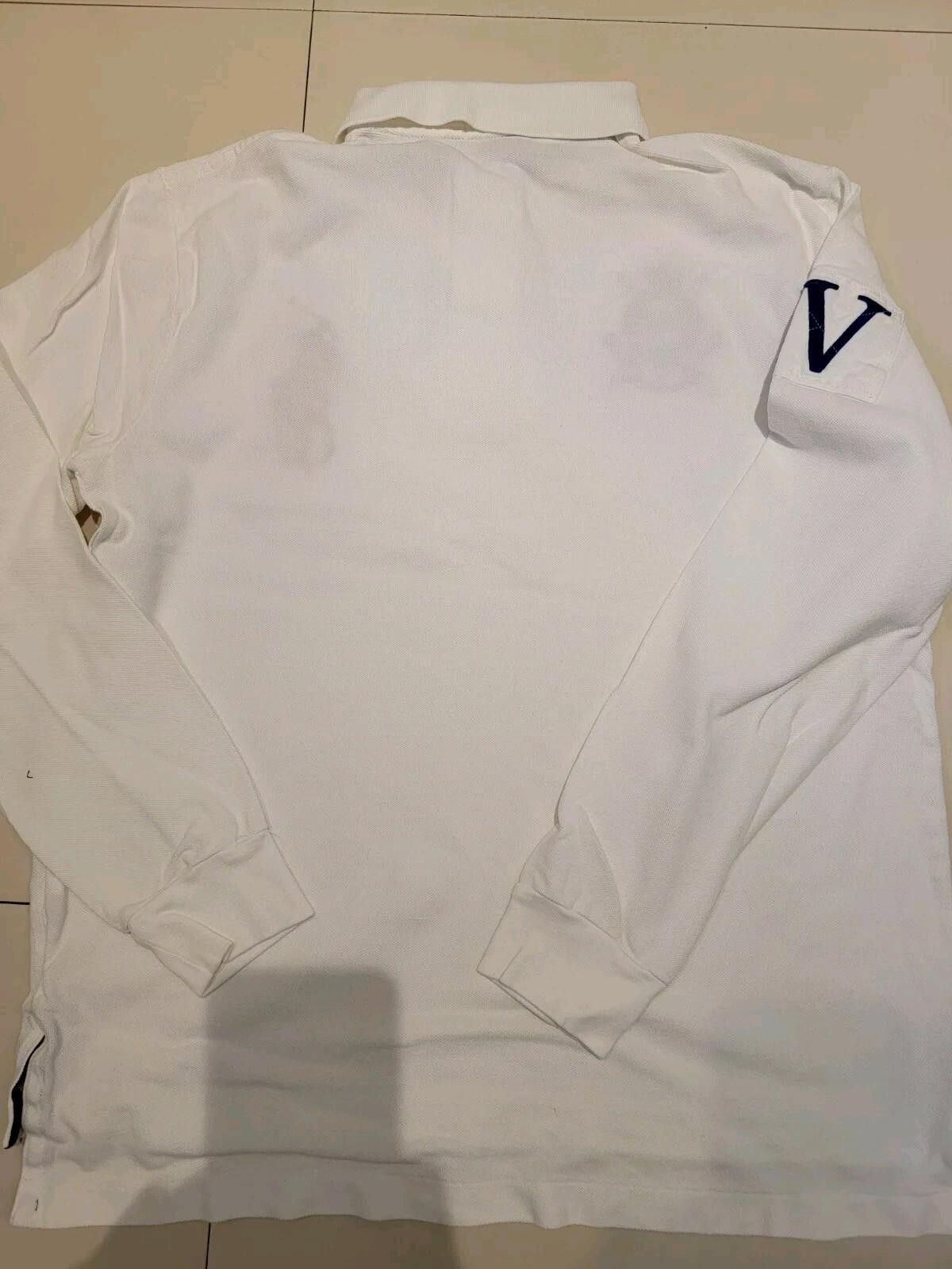 Polo Ralph Lauren Polo Ralph Lauren Mens Large White Big Pony Crest Custom Fit Size US L / EU 52-54 / 3 - 3 Thumbnail