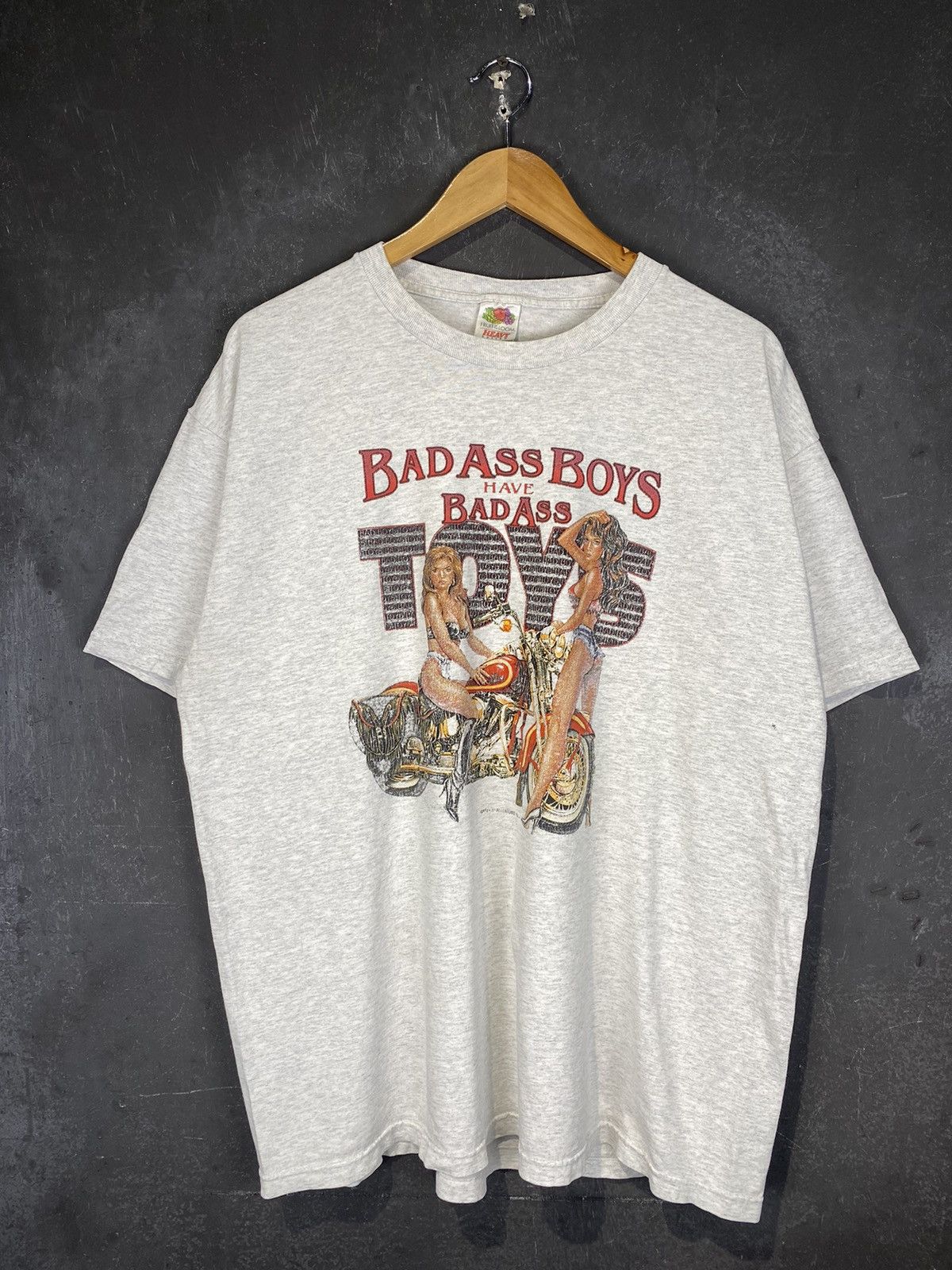 Vintage 90s Bad Ass Boys Have Bad Ass Toys Graphic Tee Size US XL / EU 56 / 4 - 2 Thumbnail