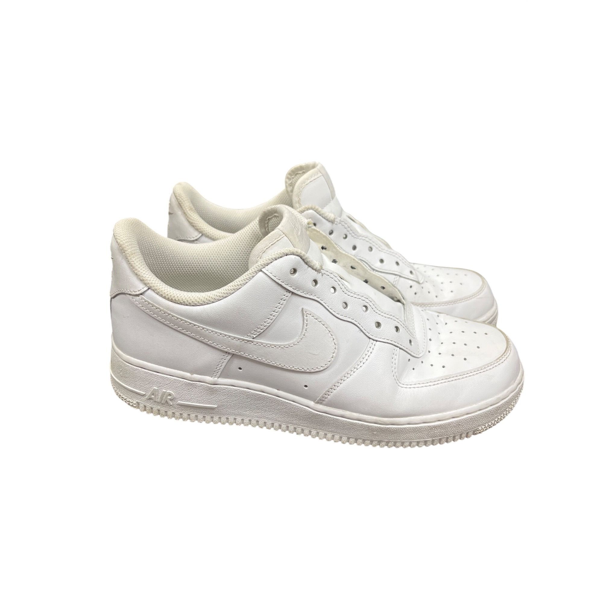 Nike Nike Air Force 1 mens white leather low top athletic sneaker Size US 9.5 / EU 42-43 - 18 Thumbnail
