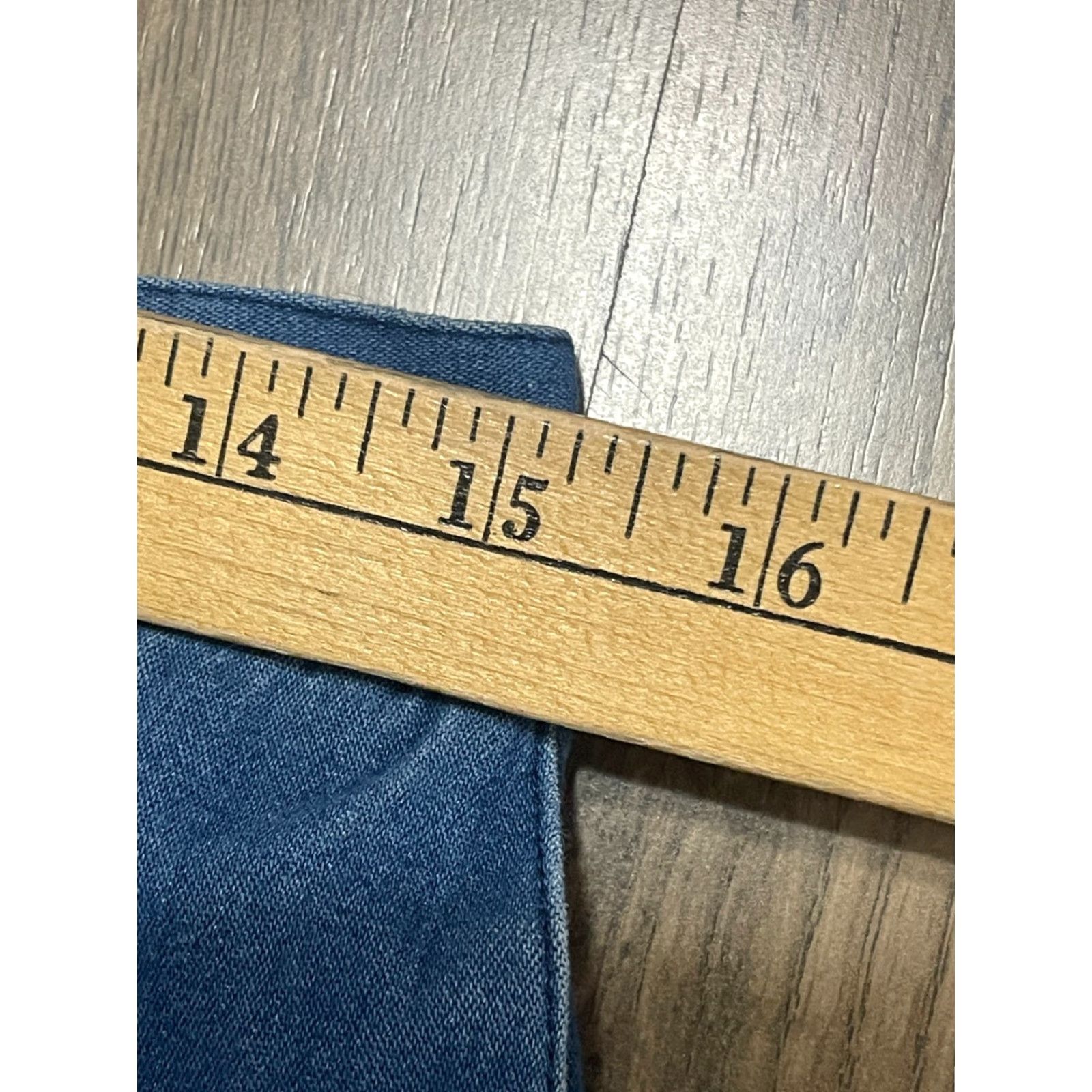 Vintage Alfred Dunner Jeans Womens Size 14 Blue Denim Capri Straight Regular Inseam 20 in Size 36" / US 14 / IT 50 - 6 Thumbnail