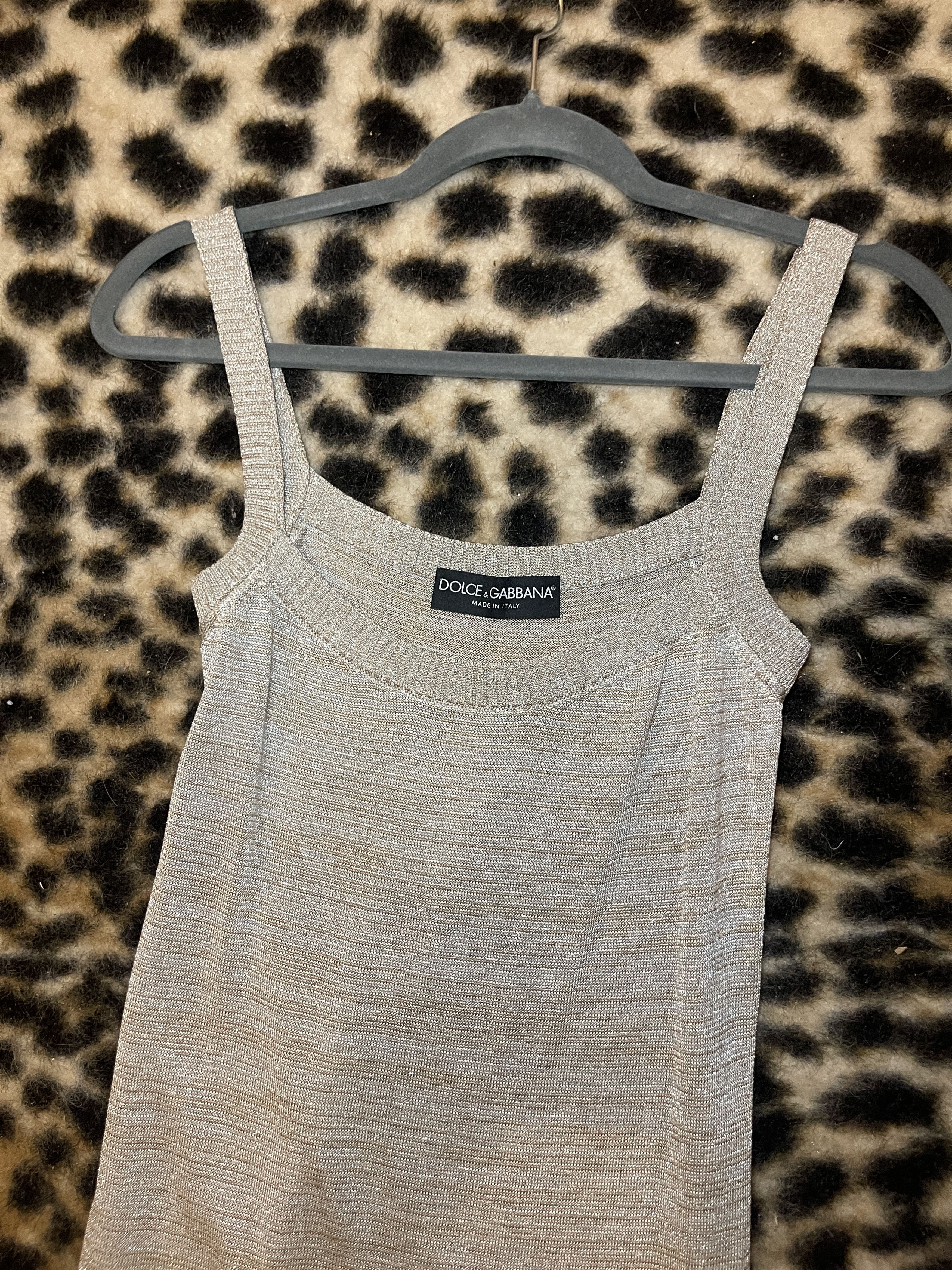 Dolce & Gabbana Dolce & Gabbana Metallic Mini Dress Size XS / US 0-2 / IT 36-38 - 3 Thumbnail