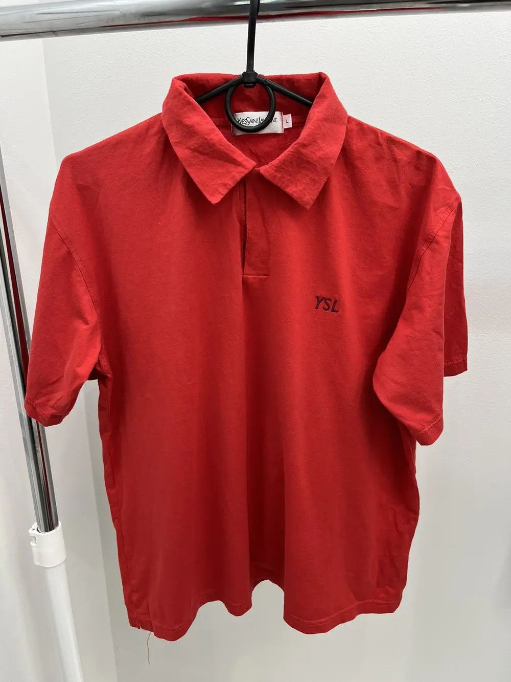 Yves Saint Laurent Yves Saint Laurent Pour Homme One Button Polo Shirt Size US L / EU 52-54 / 3 - 1 Thumbnail